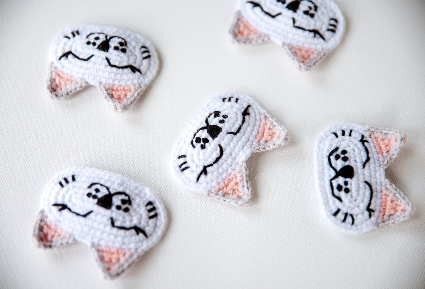 Cat Hair Clip Cat Hair Snap Kitty Hair Clip Animal Hair Clip Kitty Hair Barrettes Chinese Cat Hair Clip Crochet Hair Clip Cute Toddler Gift - Hemsin Atelier