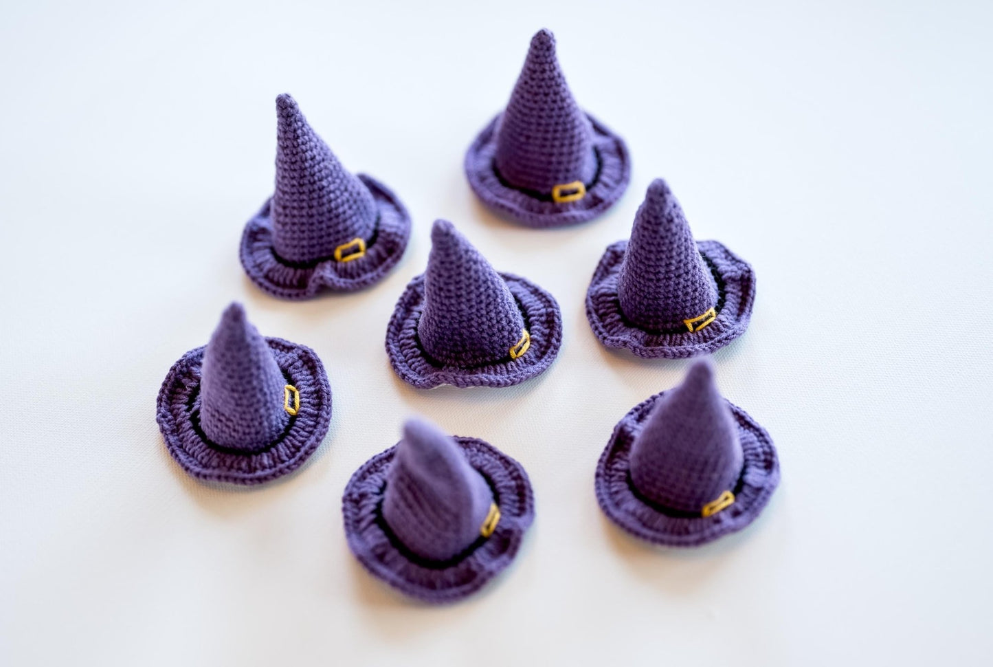 Halloween Hair Clip Witch Hat Hair Clip 3D Witch Hat Hair Snap Spooky Hair Barrettes Fall Witchy Crochet Hair Clip Cute Halloween Accessory - Hemsin Atelier