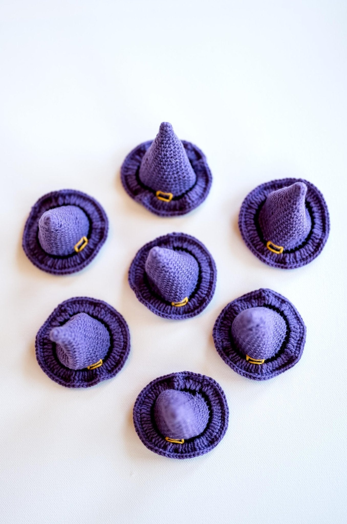 Halloween Hair Clip Witch Hat Hair Clip 3D Witch Hat Hair Snap Spooky Hair Barrettes Fall Witchy Crochet Hair Clip Cute Halloween Accessory - Hemsin Atelier