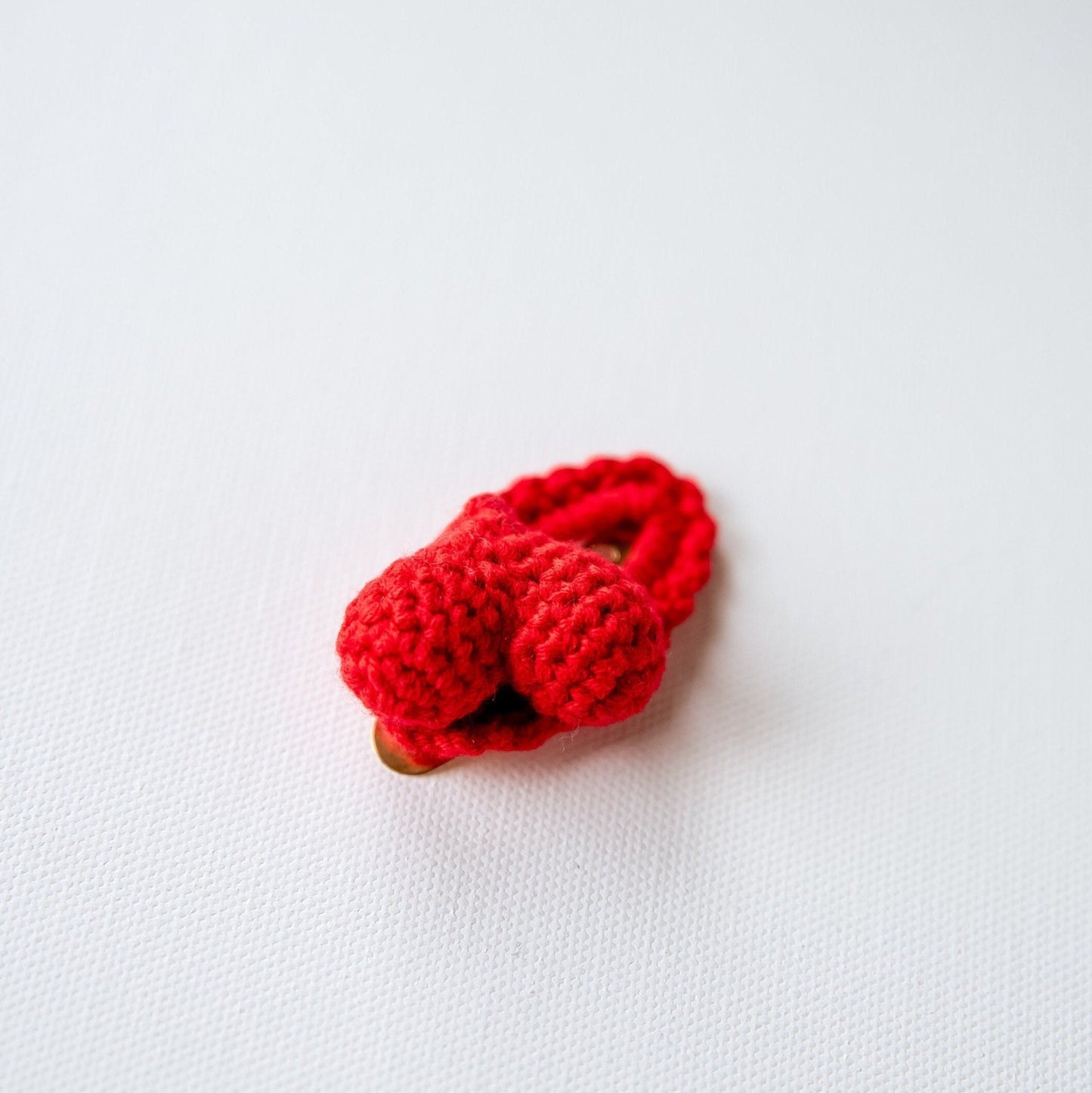 Heart Hair Clip Red Heart Hair Clip Heart Shaped Hair Snap Kawai Heart Hair Barrette Cute Crochet Hair Clip Valentines Day Gift Toddler Gift - Hemsin Atelier