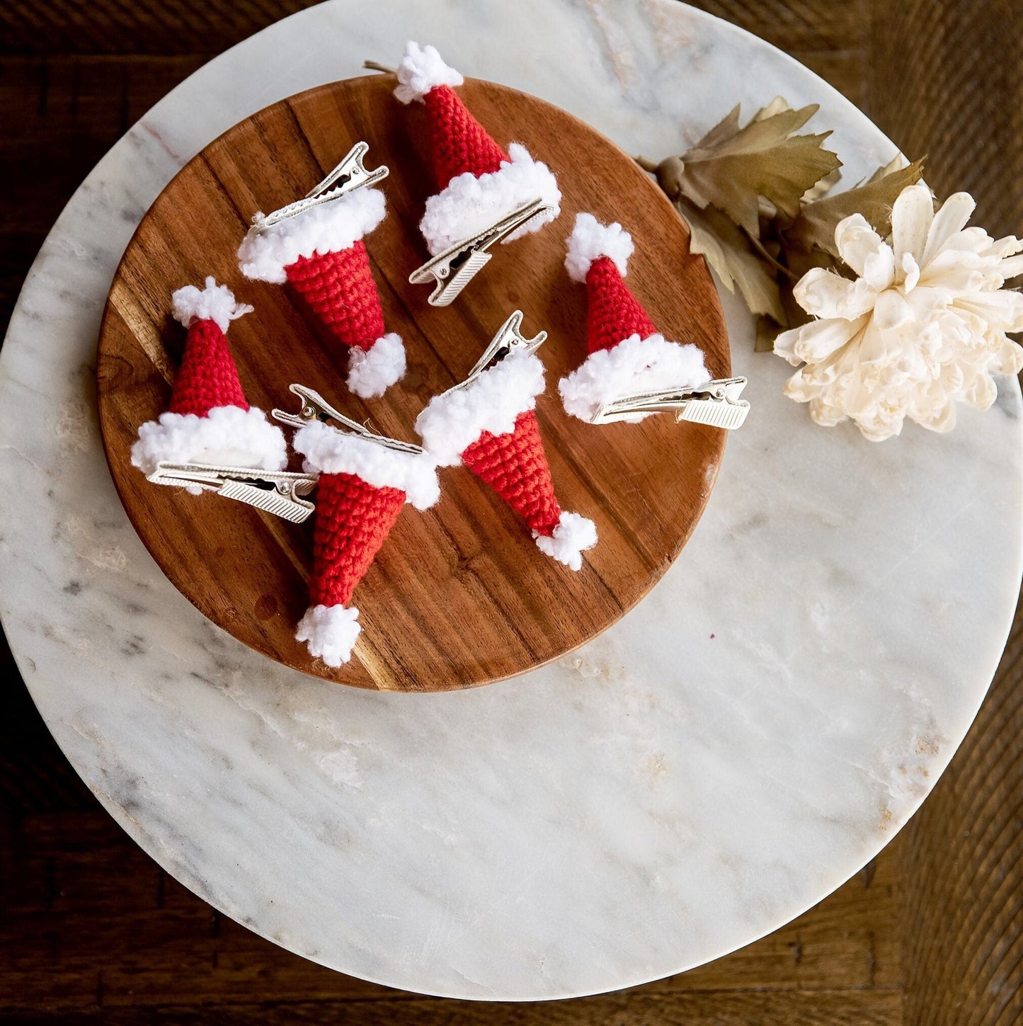 Santa Hat Hair Clip - Hemsin Atelier