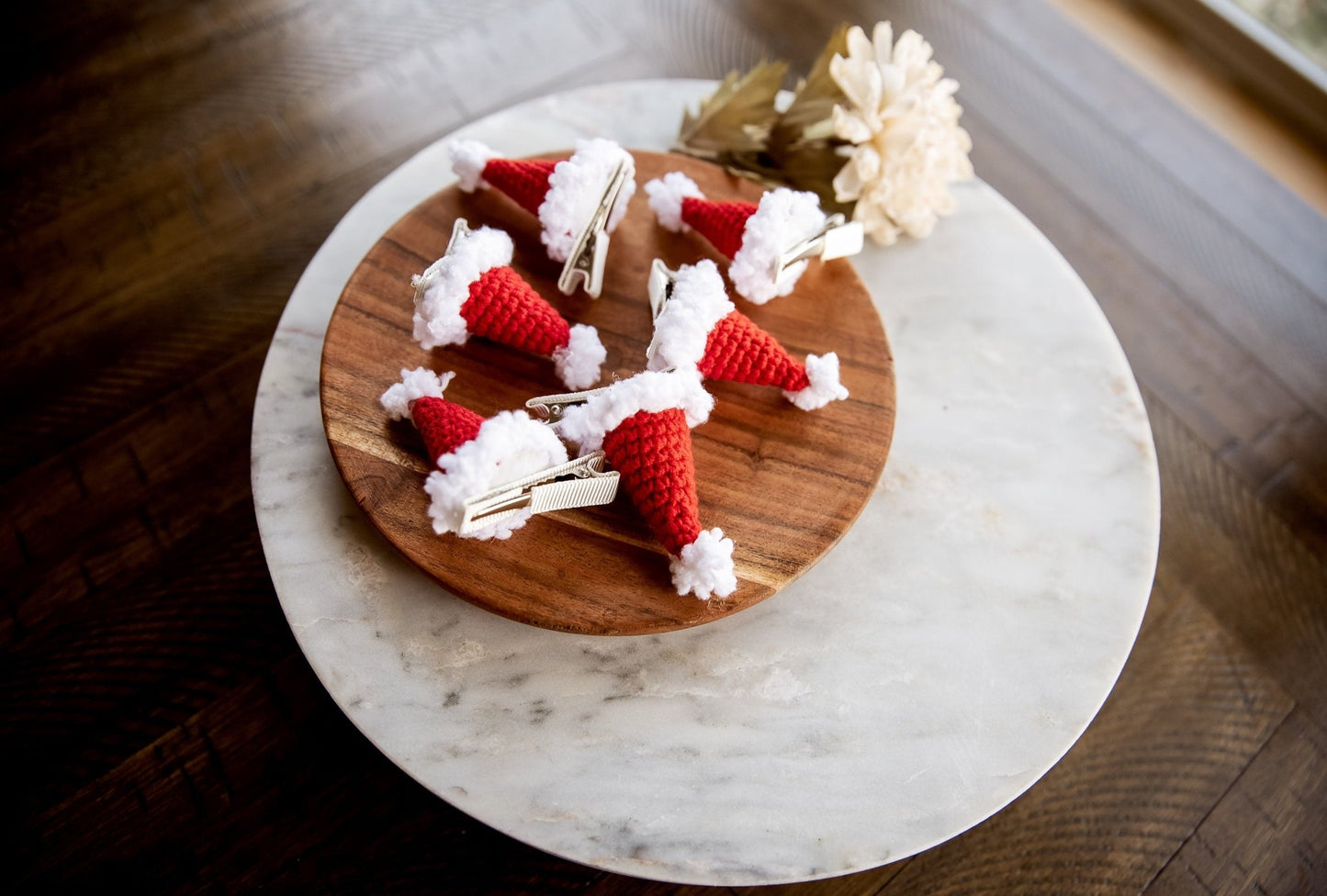 Santa Hat Hair Clip - Hemsin Atelier