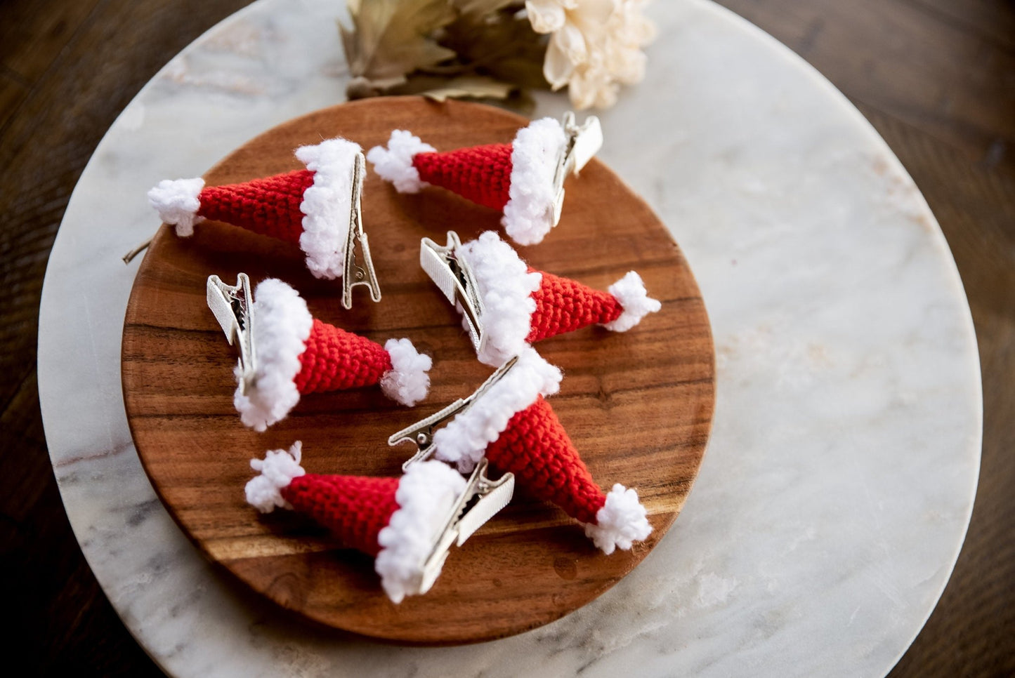 Santa Hat Hair Clip - Hemsin Atelier