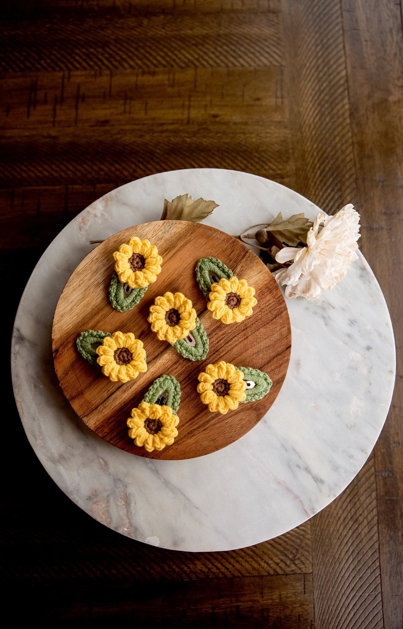 Sunflower Hair Clips - Hemsin Atelier