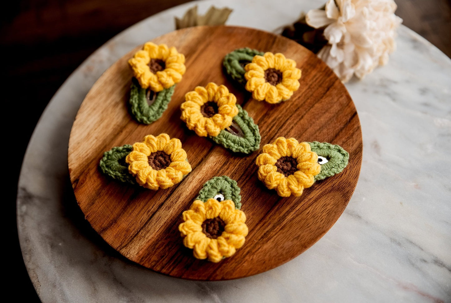 Sunflower Hair Clips - Hemsin Atelier