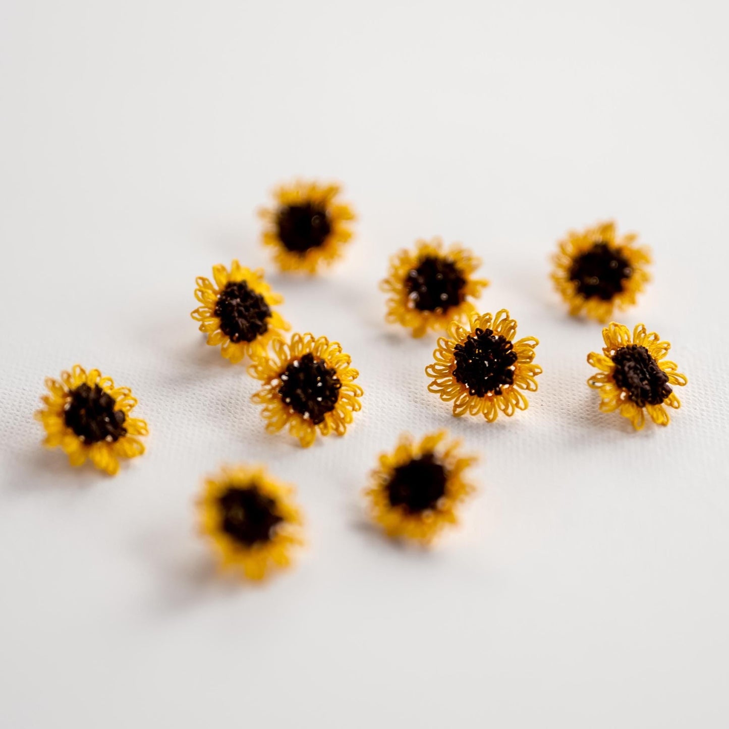 Sunflower Stud Earrings - Hemsin Atelier