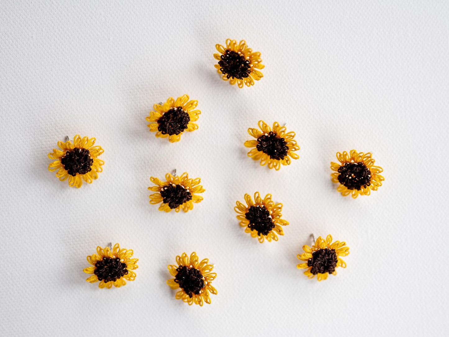 Sunflower Stud Earrings - Hemsin Atelier