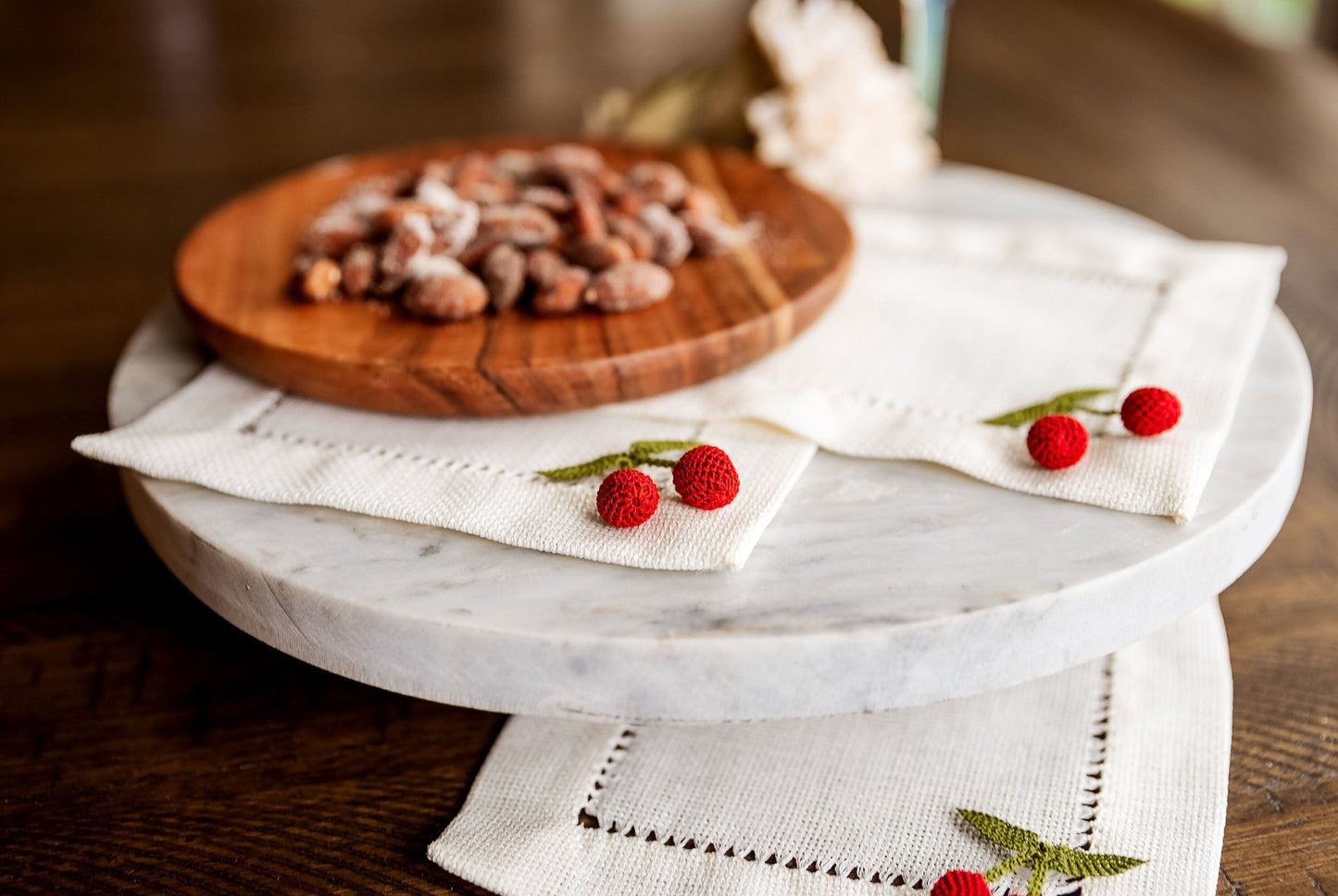 3D Cherry Cocktail Napkin - Hemsin Atelier