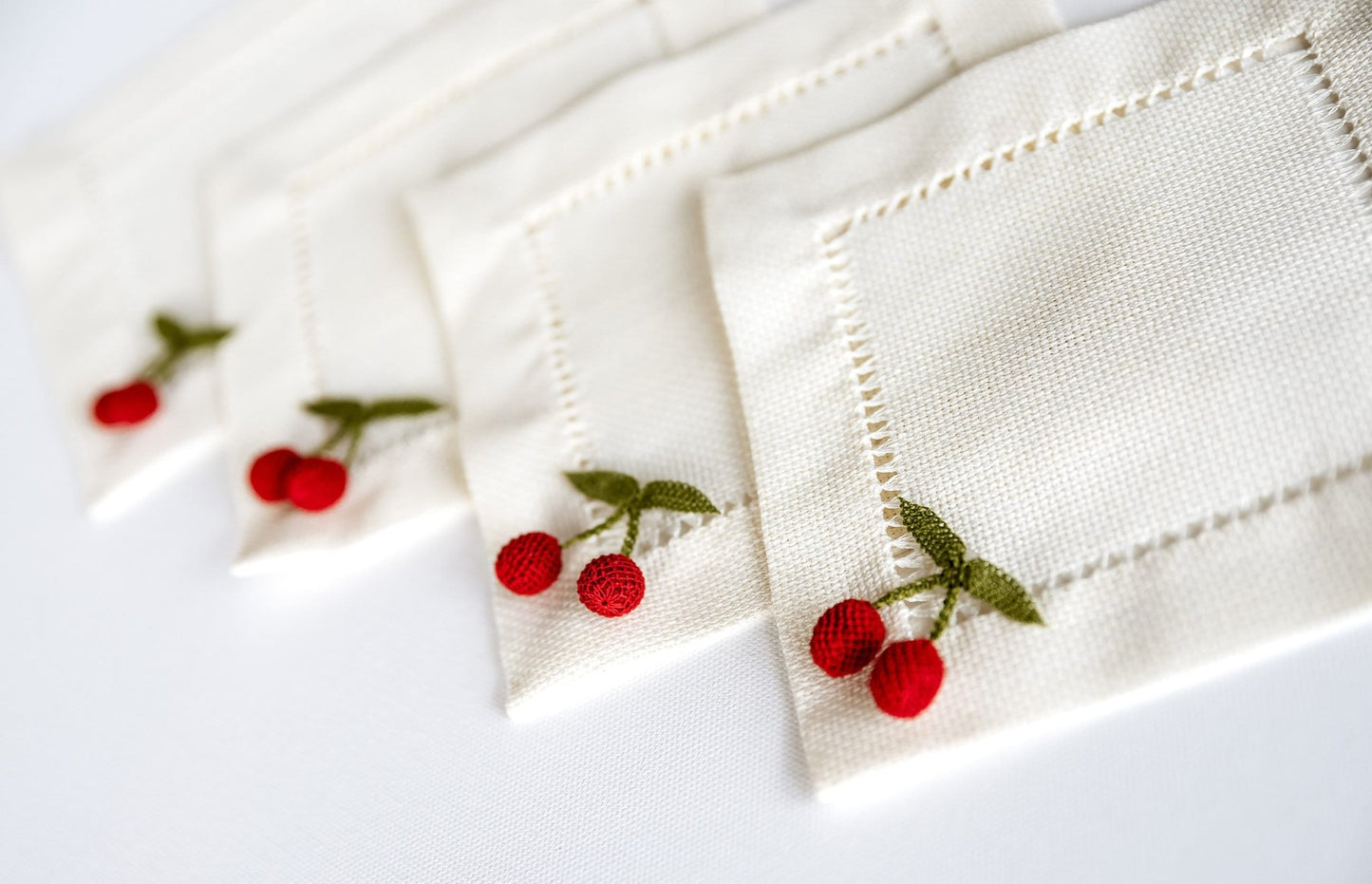 3D Cherry Cocktail Napkin - Hemsin Atelier