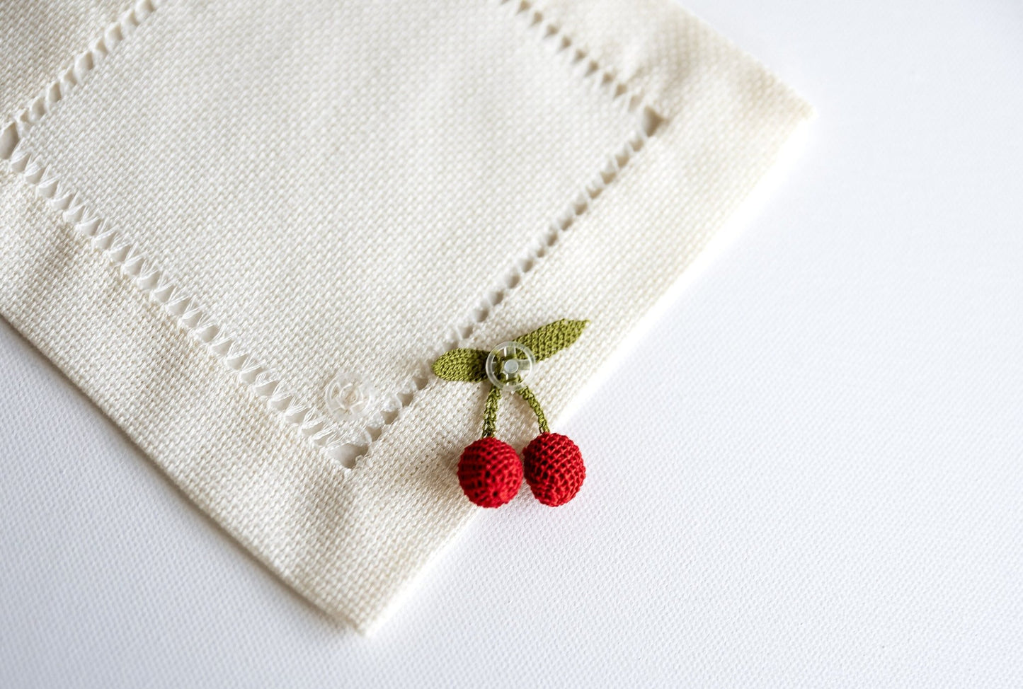 3D Cherry Cocktail Napkin - Hemsin Atelier