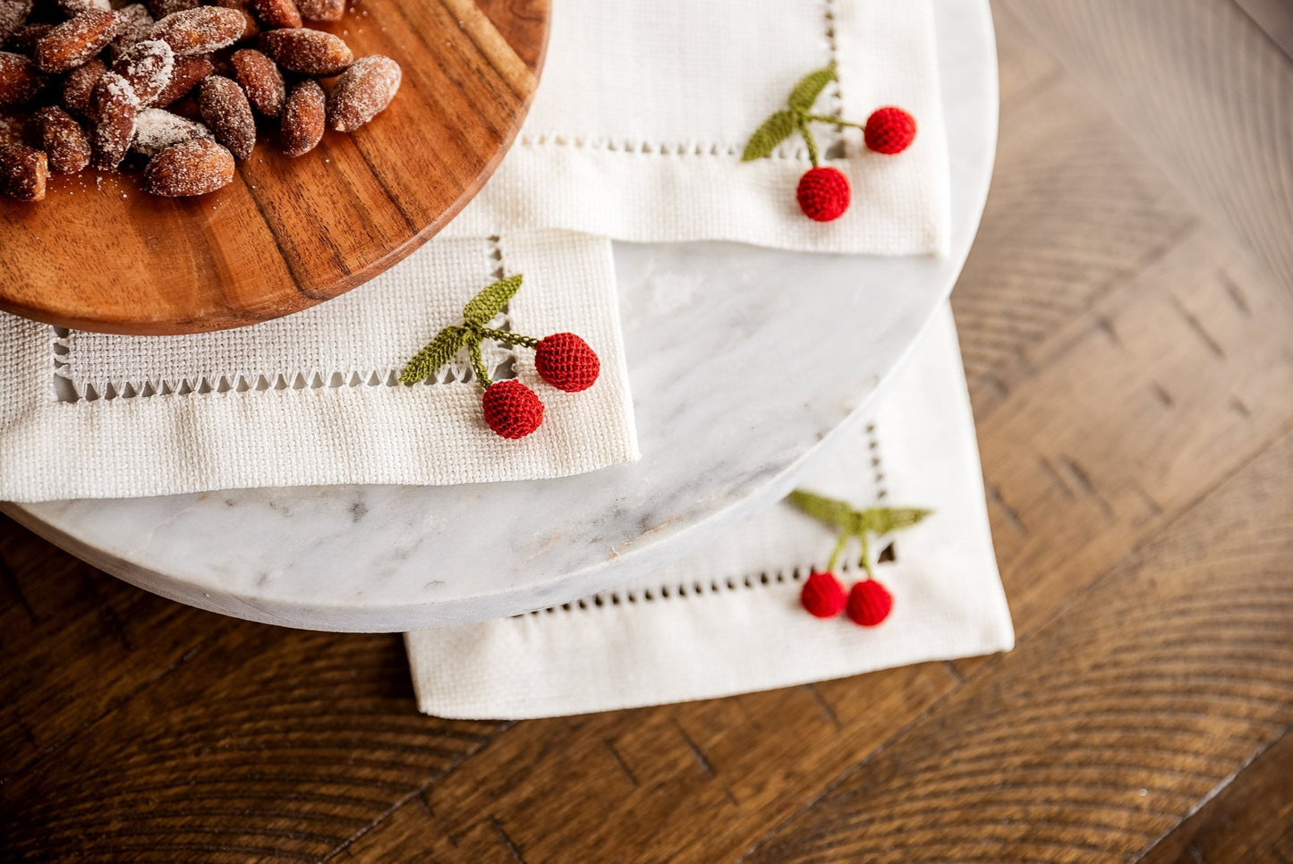 3D Cherry Cocktail Napkin - Hemsin Atelier