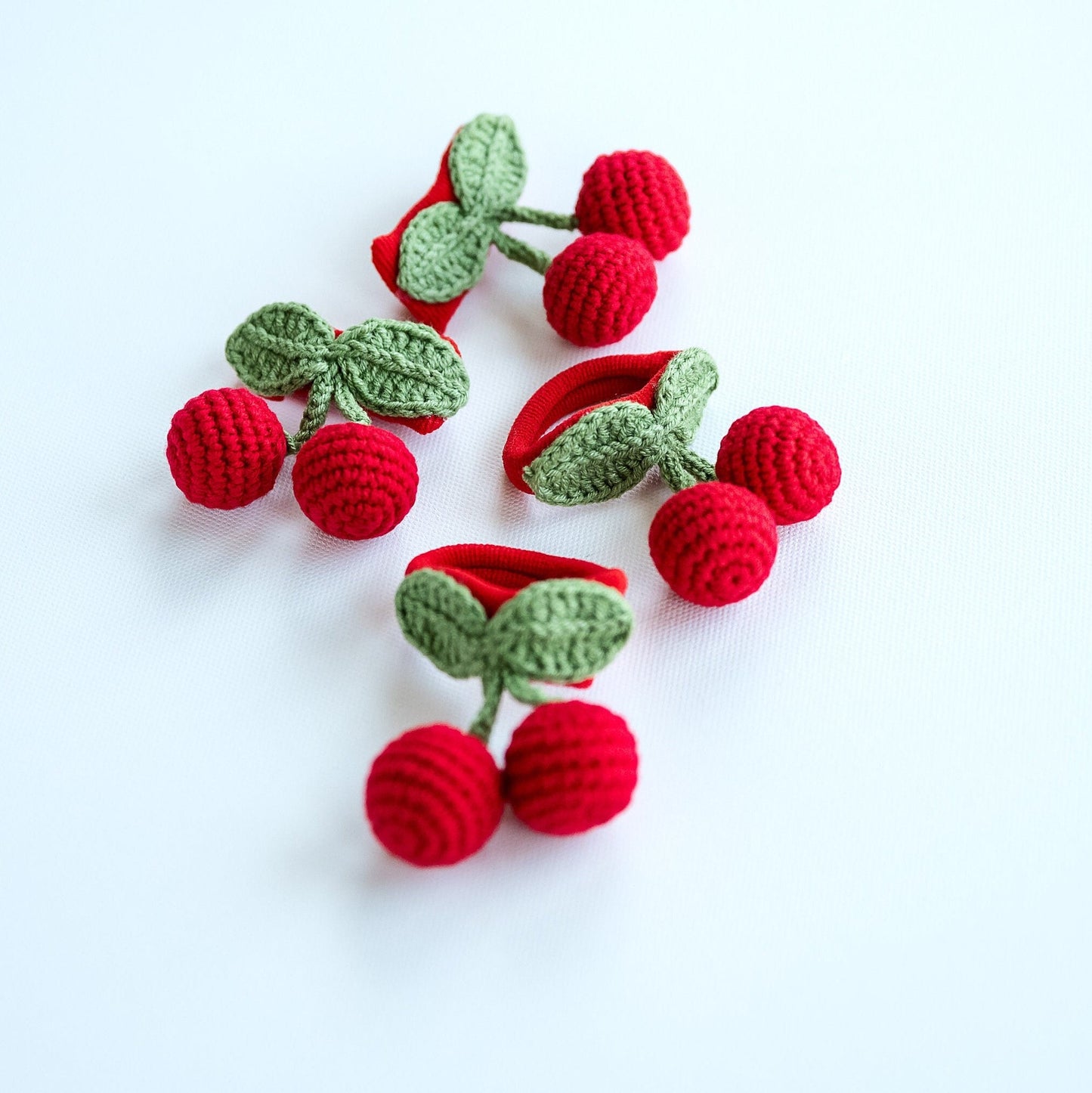 3D Cherry Hair Scrunchies - Hemsin Atelier