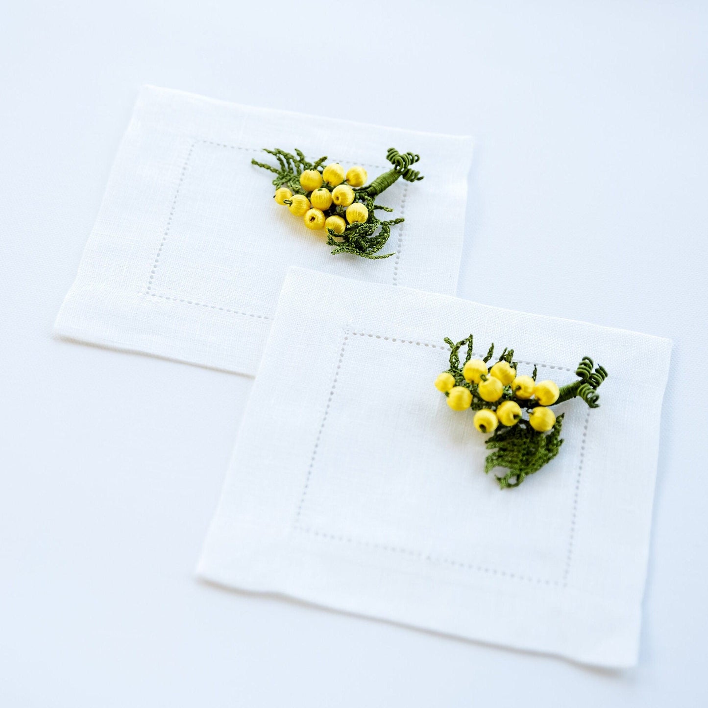 3D Crochet Cocktail Napkins - Hemsin Atelier