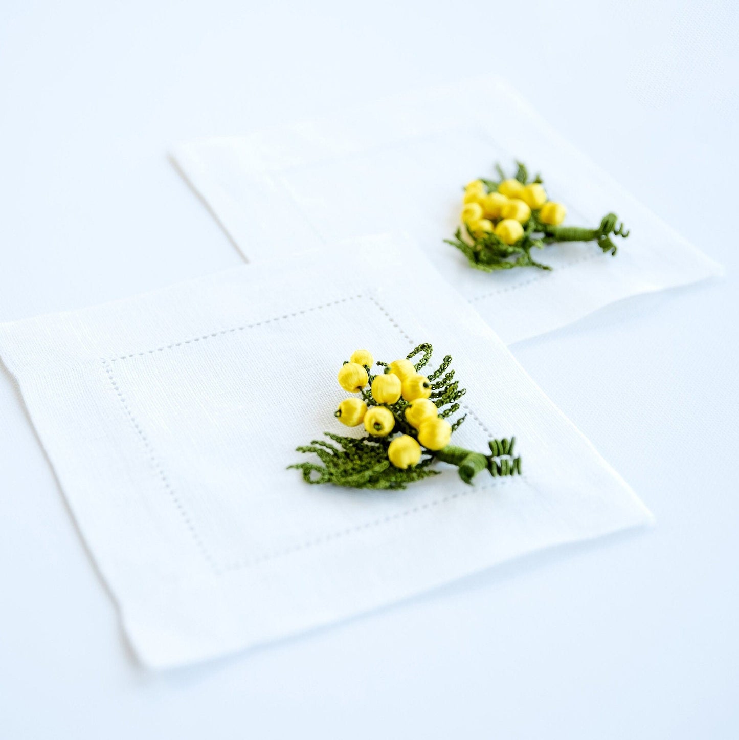 3D Crochet Cocktail Napkins - Hemsin Atelier
