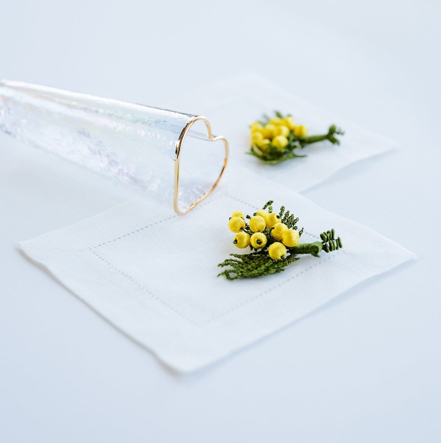 3D Crochet Cocktail Napkins - Hemsin Atelier