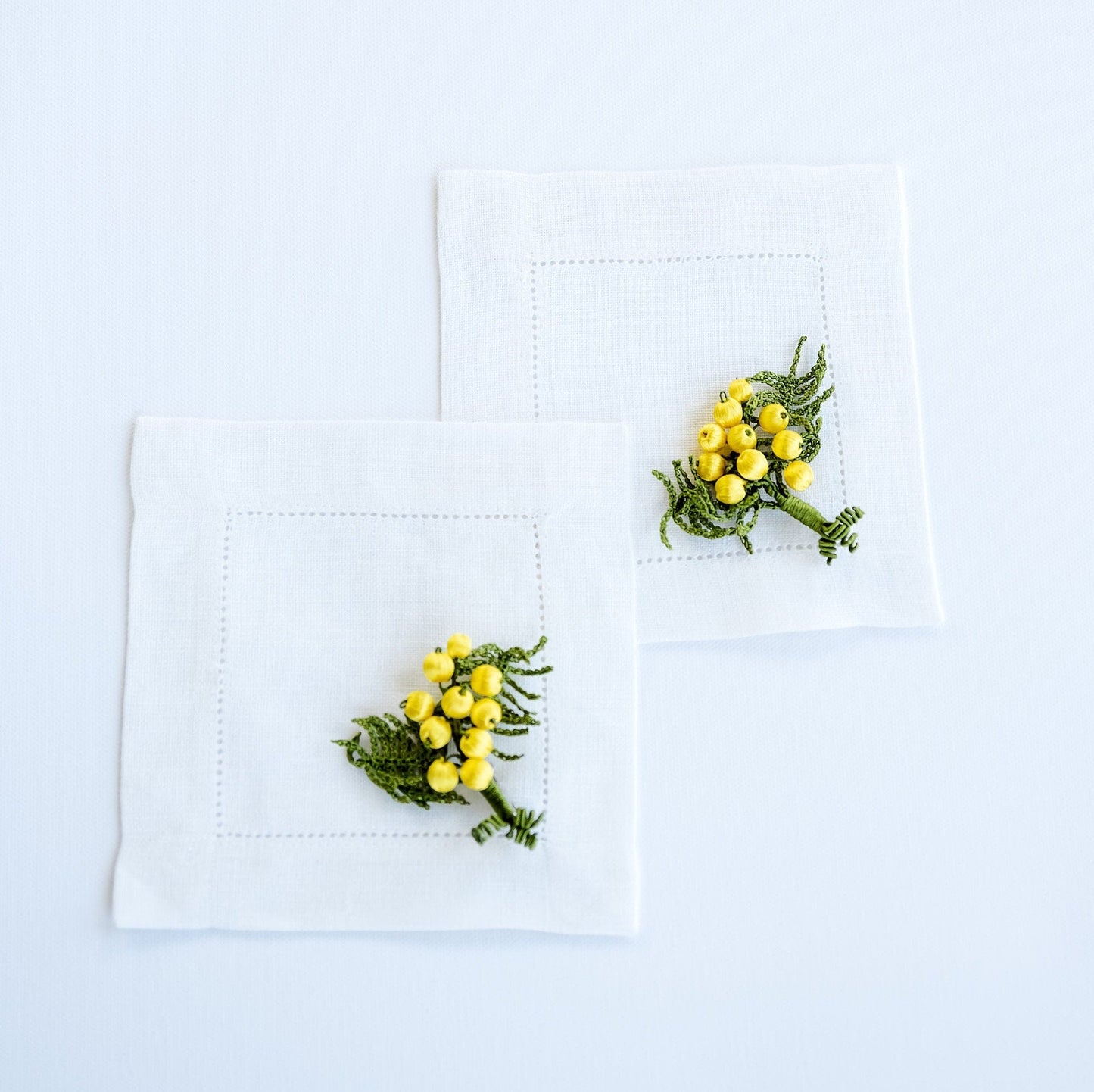 3D Crochet Cocktail Napkins - Hemsin Atelier