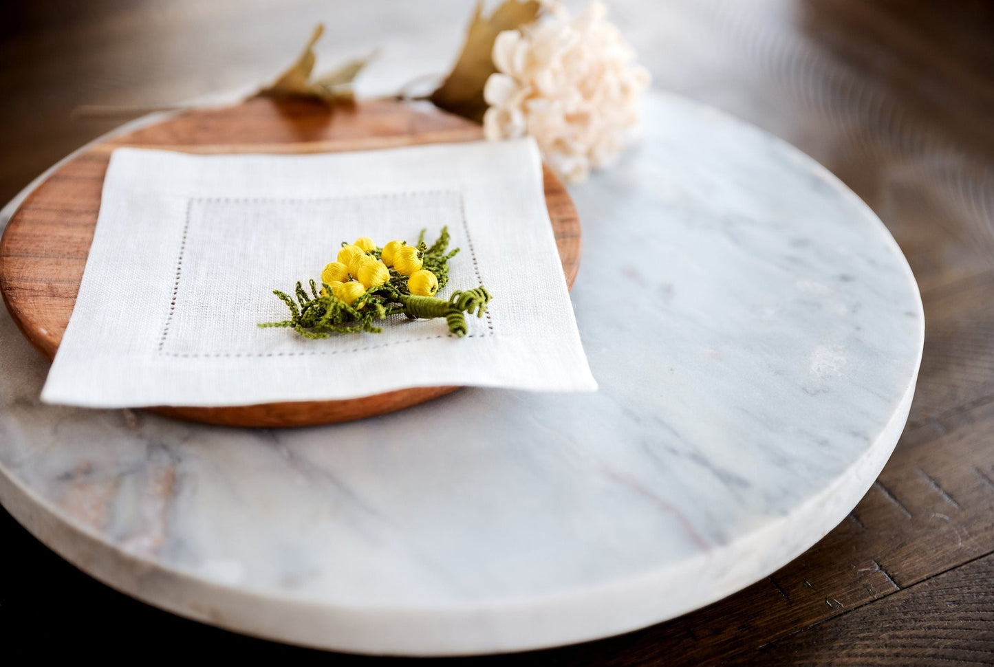 3D Crochet Cocktail Napkins - Hemsin Atelier