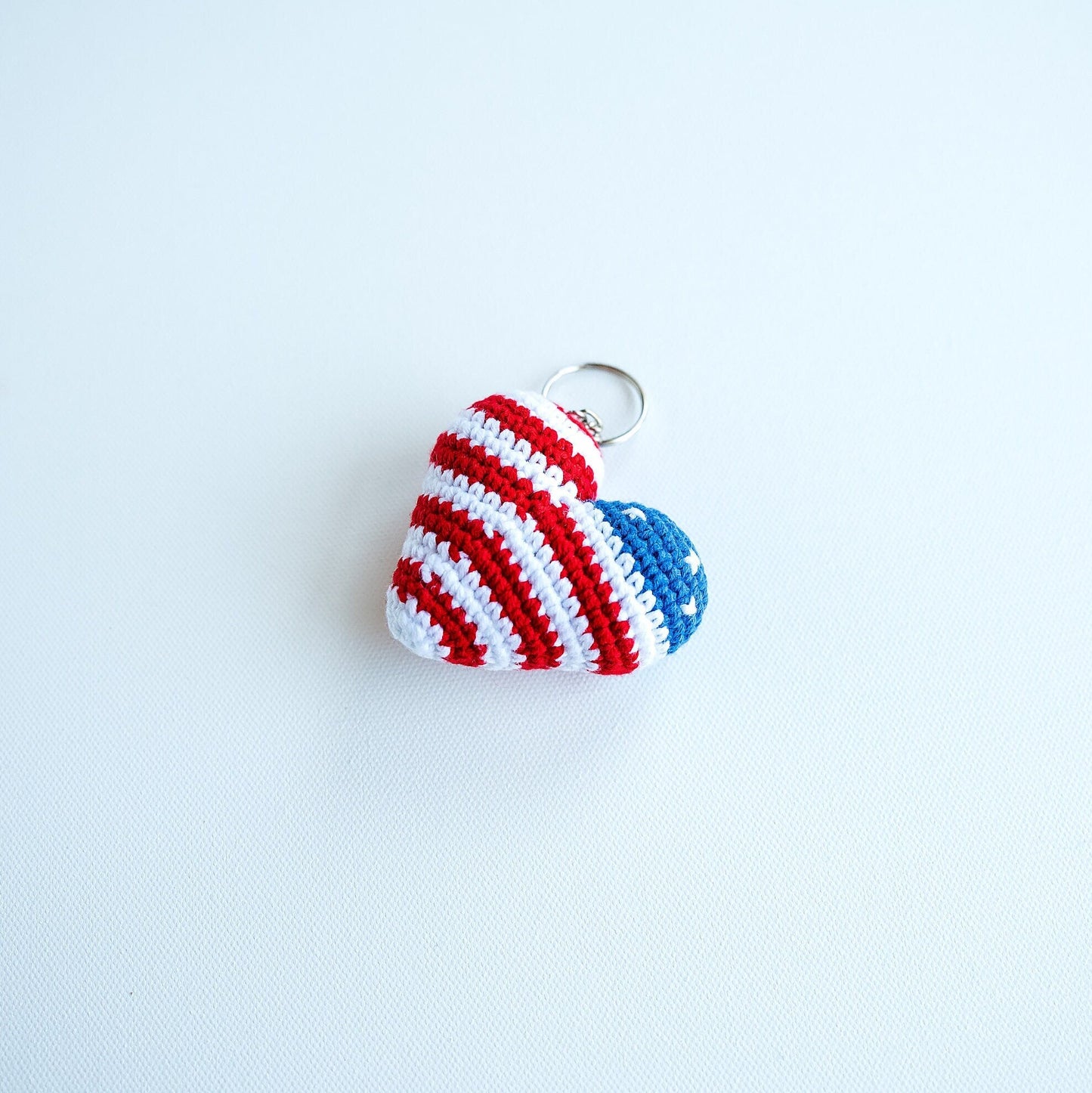 American Flag Heart Keychains - Hemsin Atelier