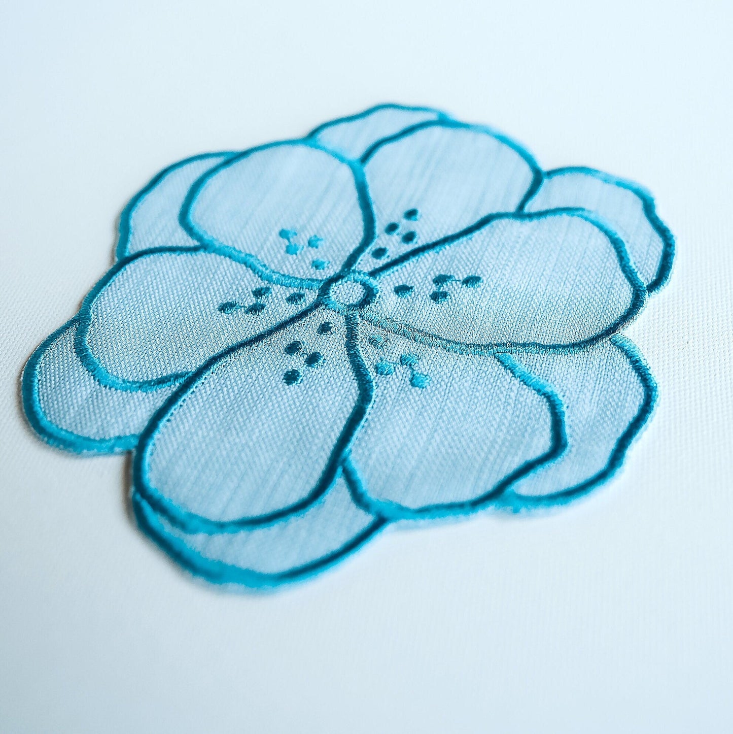 Blue Floral Cocktail Napkins - Hemsin Atelier