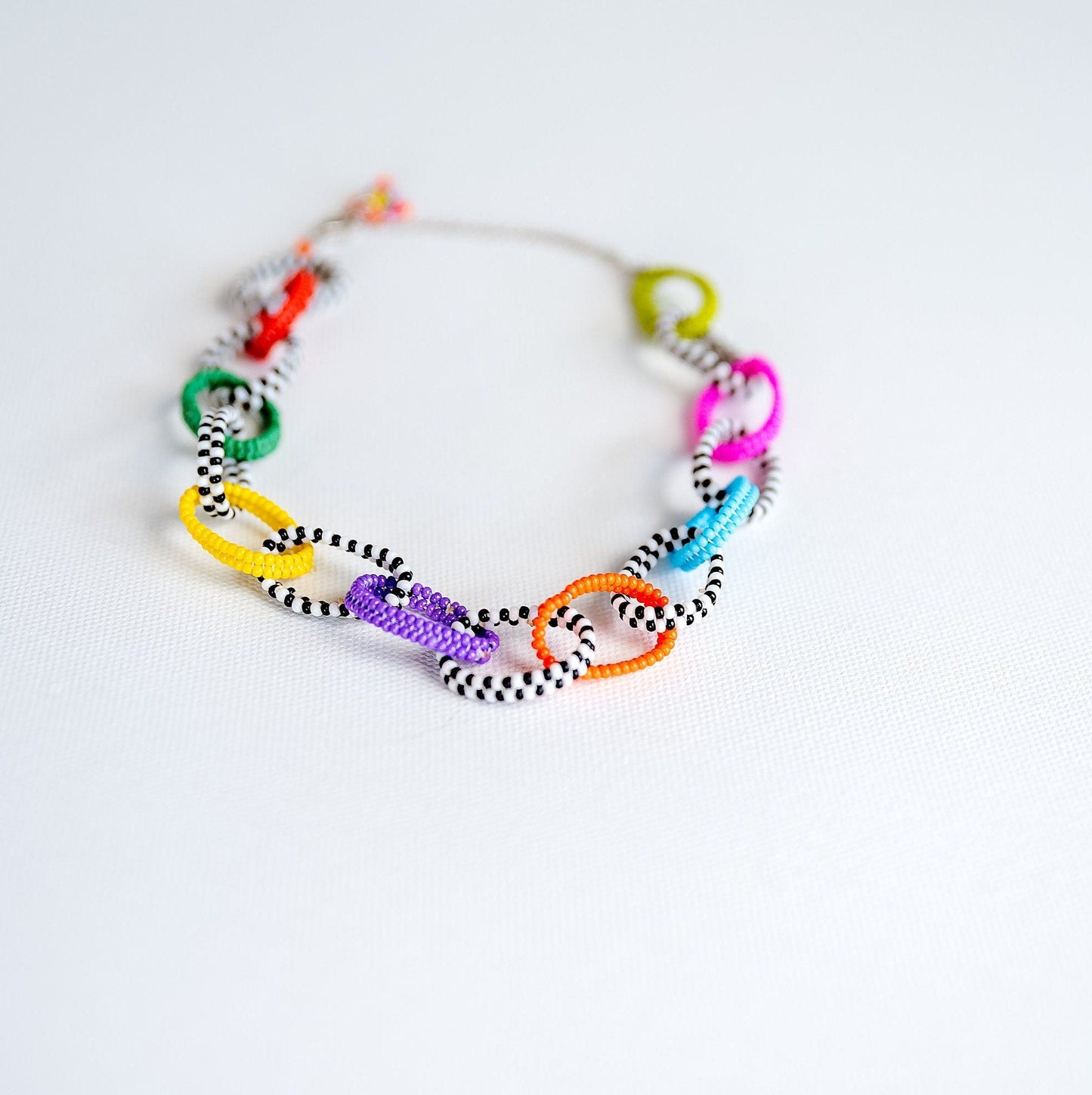 Checkered Chain Necklace - Hemsin Atelier