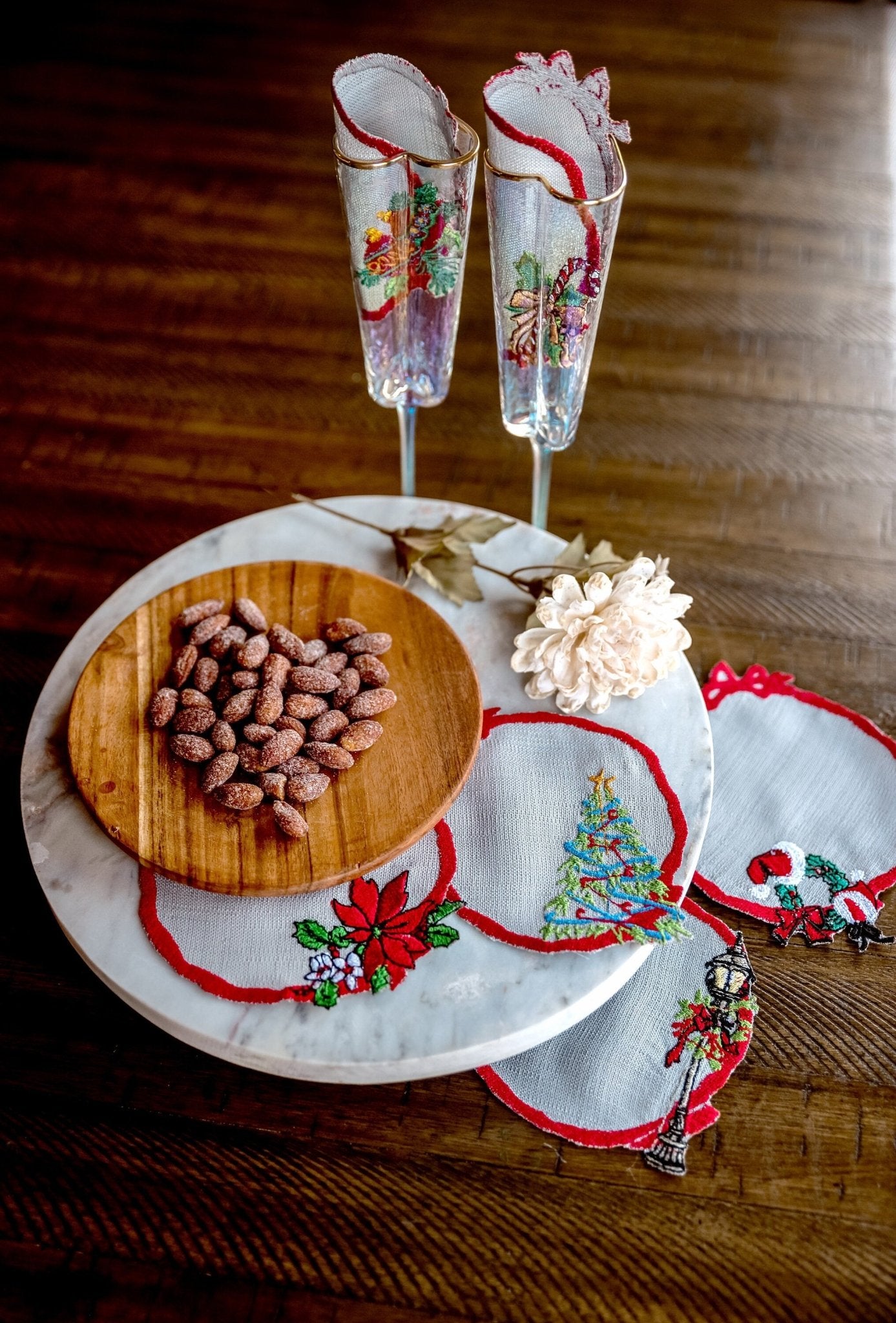 Christmas Cocktail Napkins - Hemsin Atelier