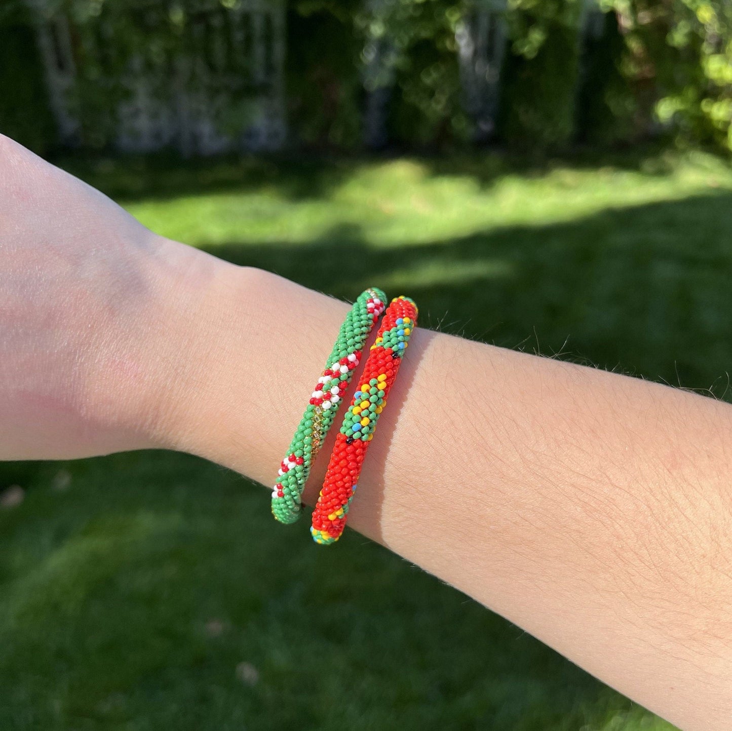 Christmas Stacking Bracelets - Hemsin Atelier