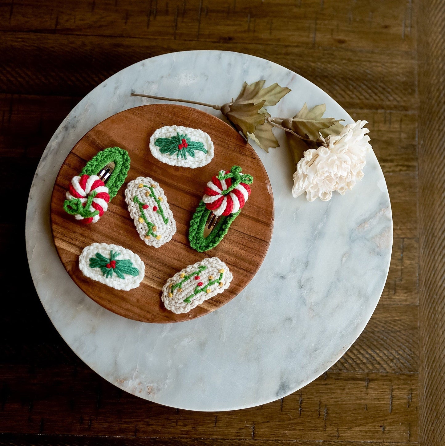 Christmas Themed Hair Clips - Hemsin Atelier