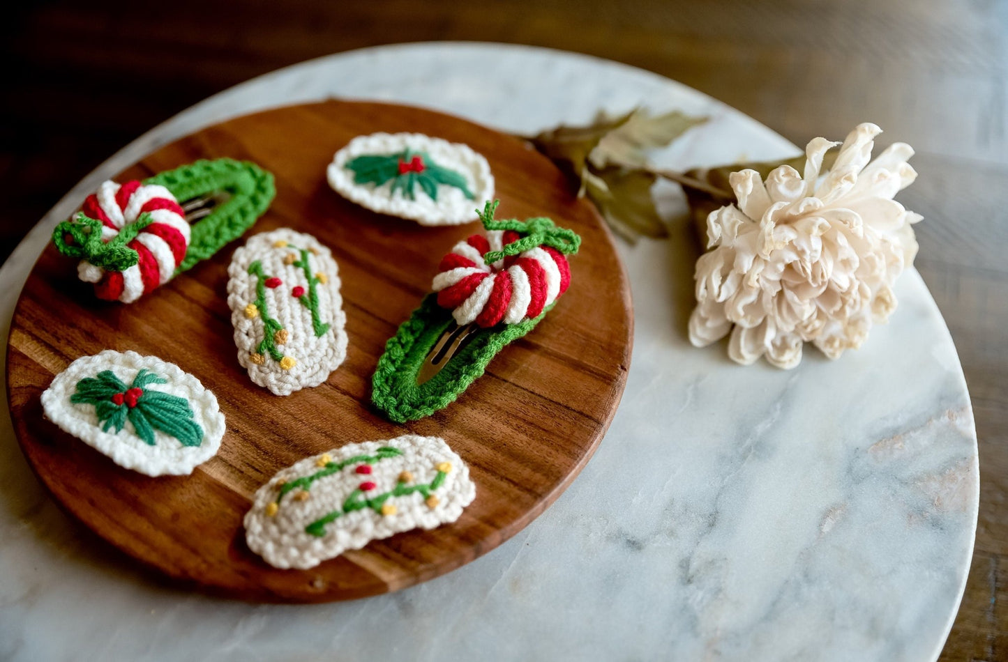 Christmas Themed Hair Clips - Hemsin Atelier