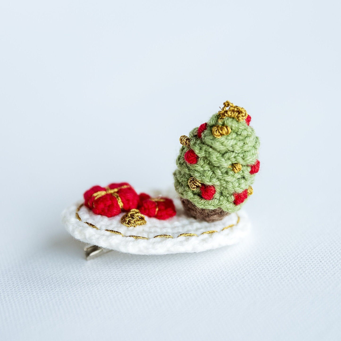 Christmas Tree Hair Clips - Hemsin Atelier