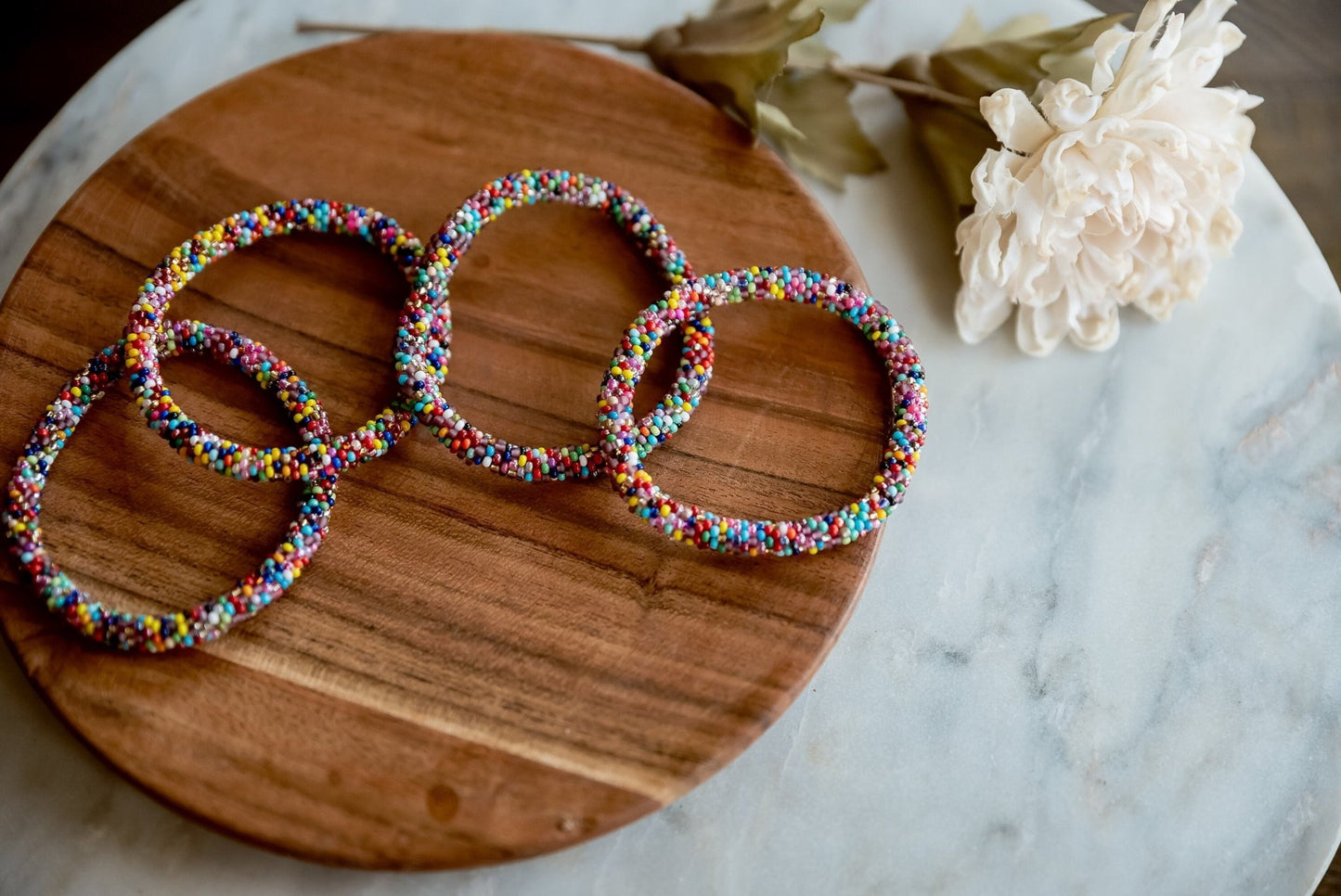 Colorful Modern Stackable Bracelet - Hemsin Atelier