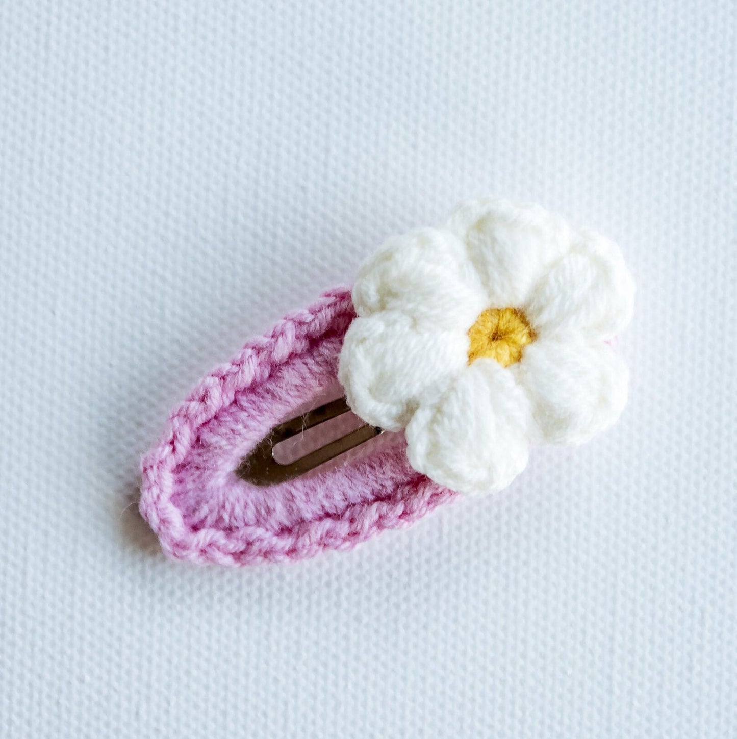 Crochet Daisy Hair Clips - Hemsin Atelier