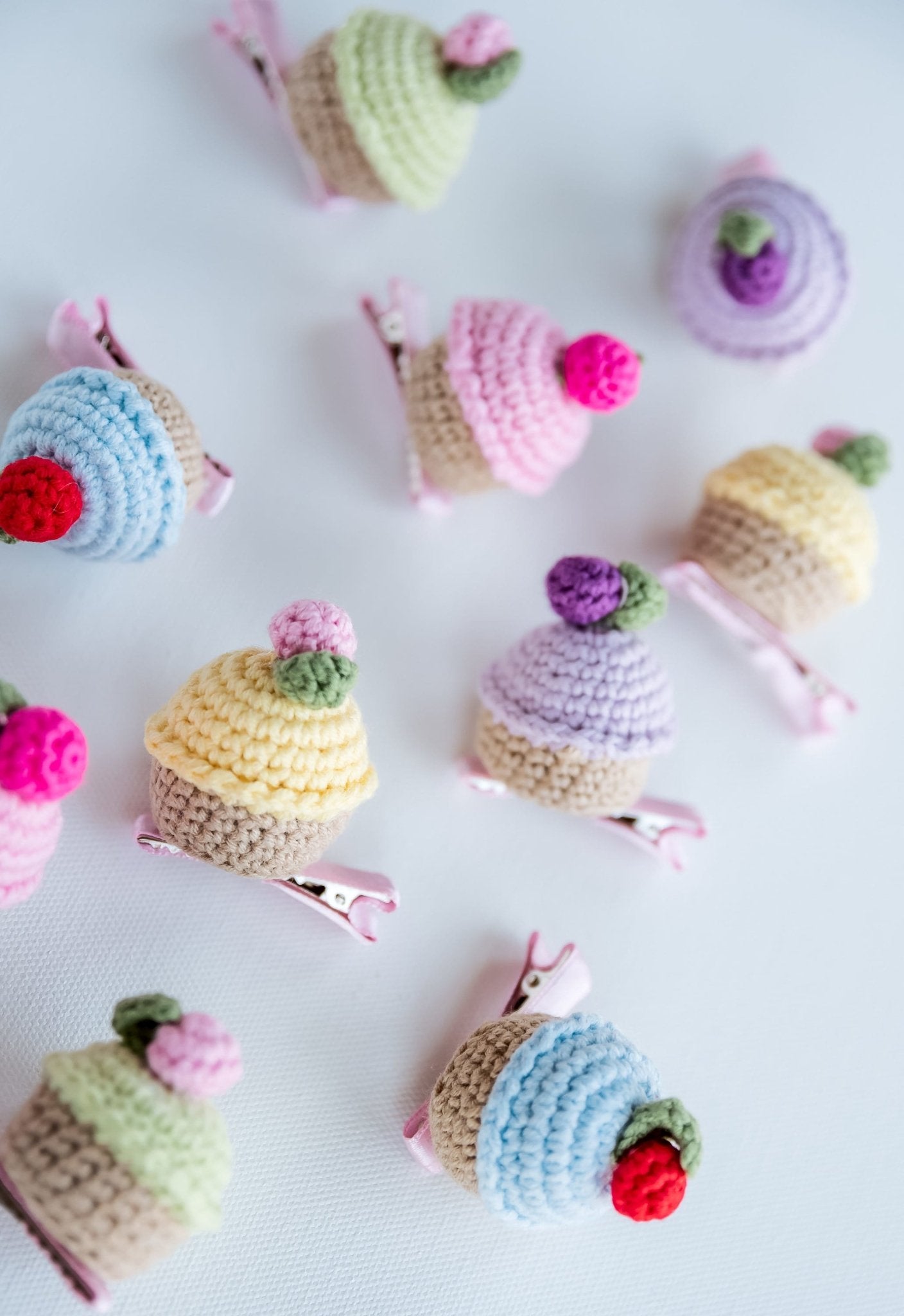 Cupcake Hair Clips - Hemsin Atelier