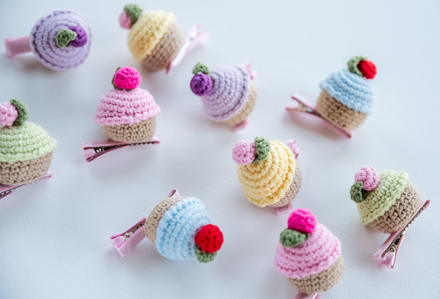 Cupcake Hair Clips - Hemsin Atelier