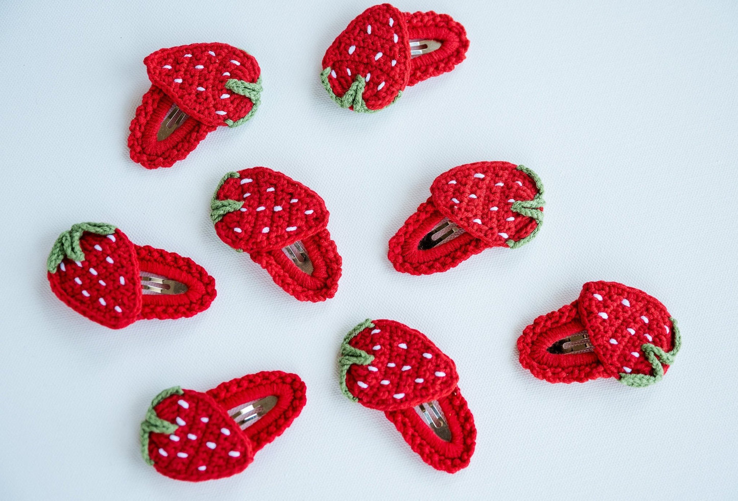 Cute Strawberry Hair Snaps - Hemsin Atelier