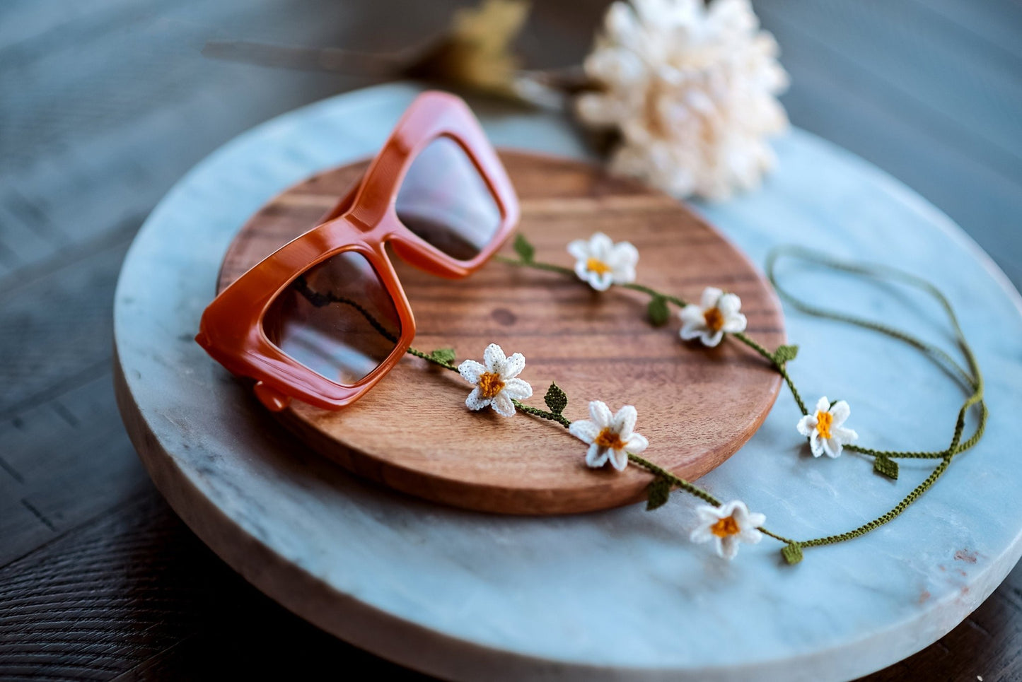 Daisy Eyeglass Chain - Hemsin Atelier