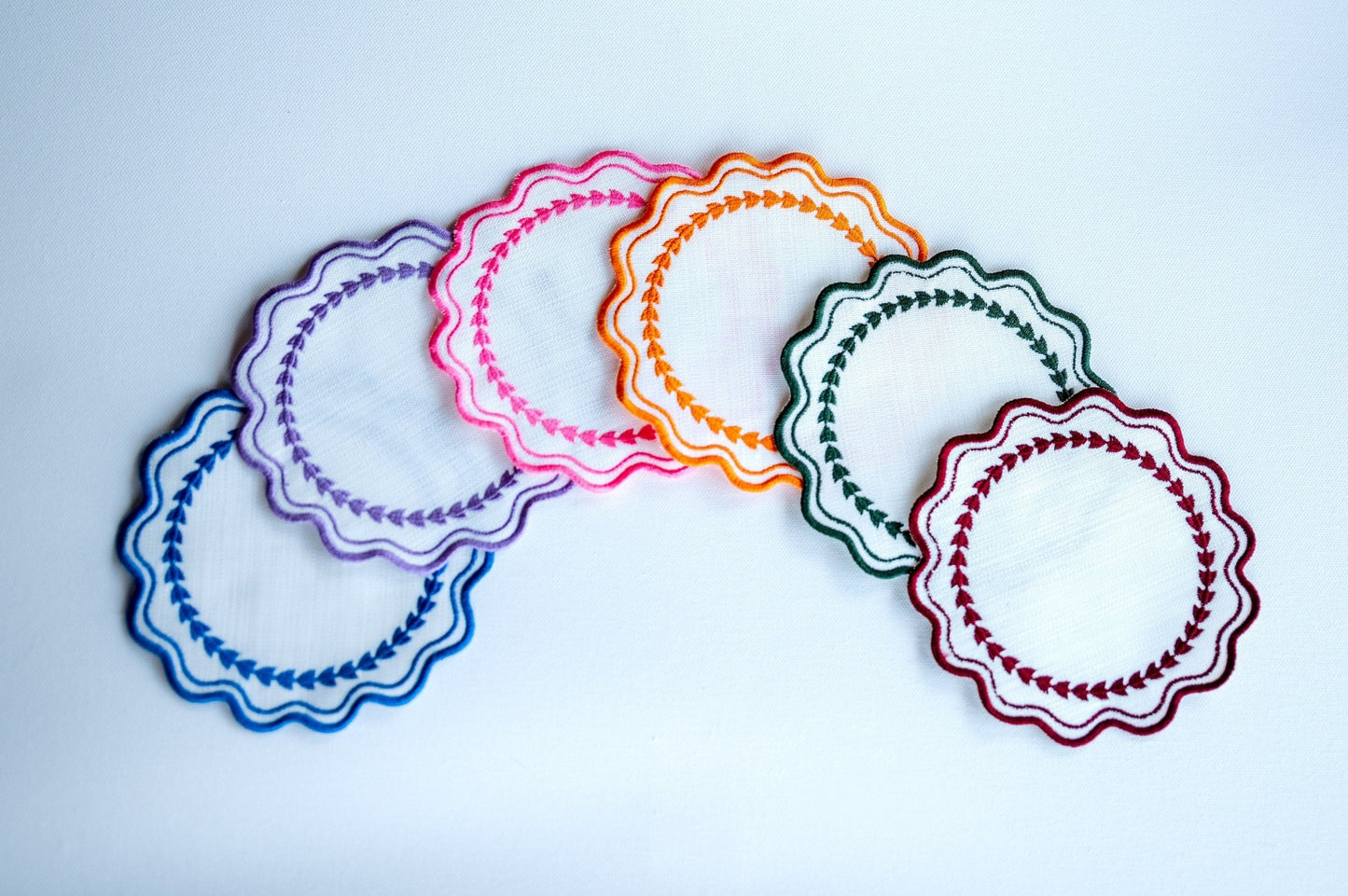 Embroidered Cocktail Napkins - Hemsin Atelier