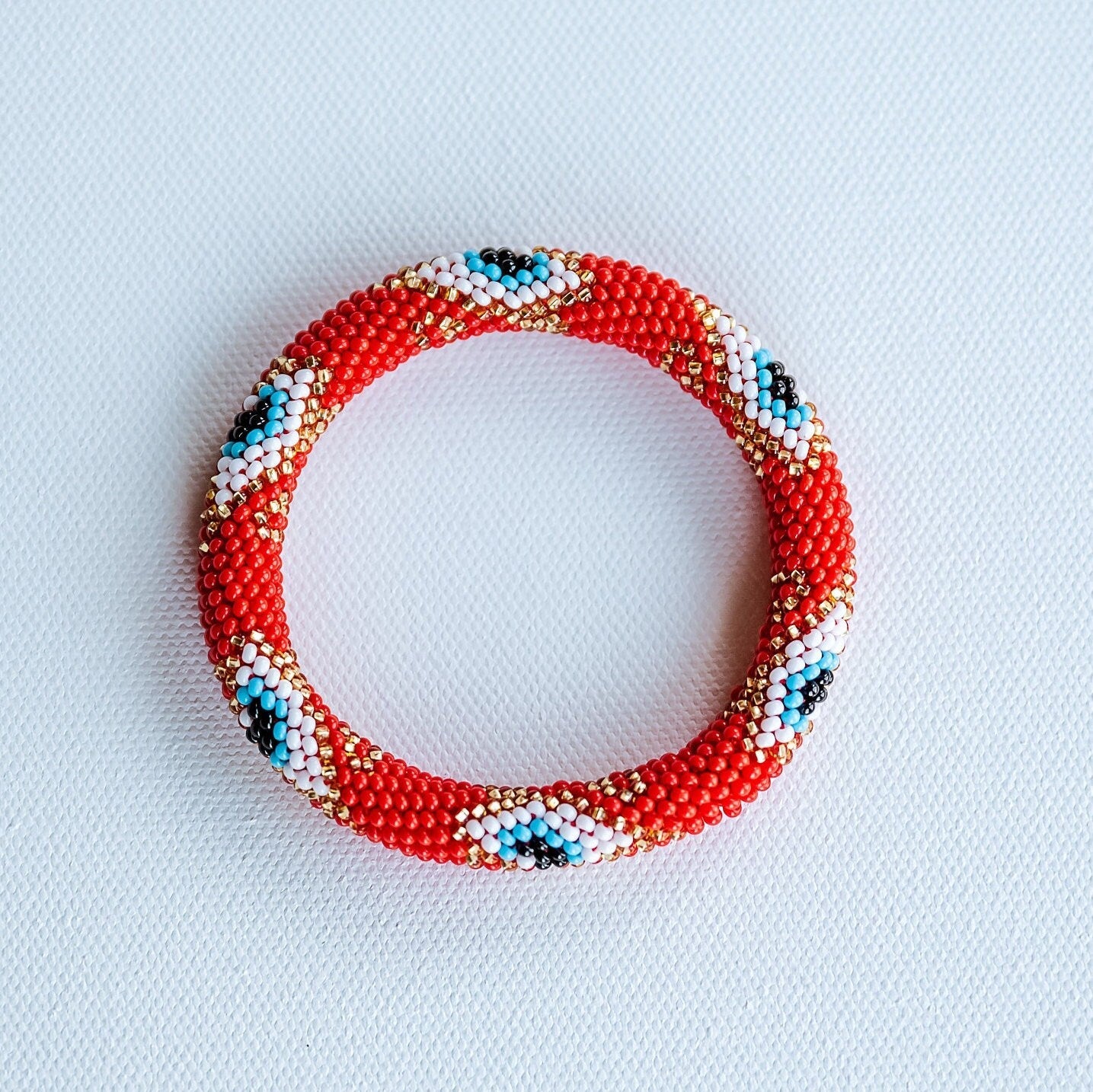 Evil Eye Beaded Bracelet - Hemsin Atelier
