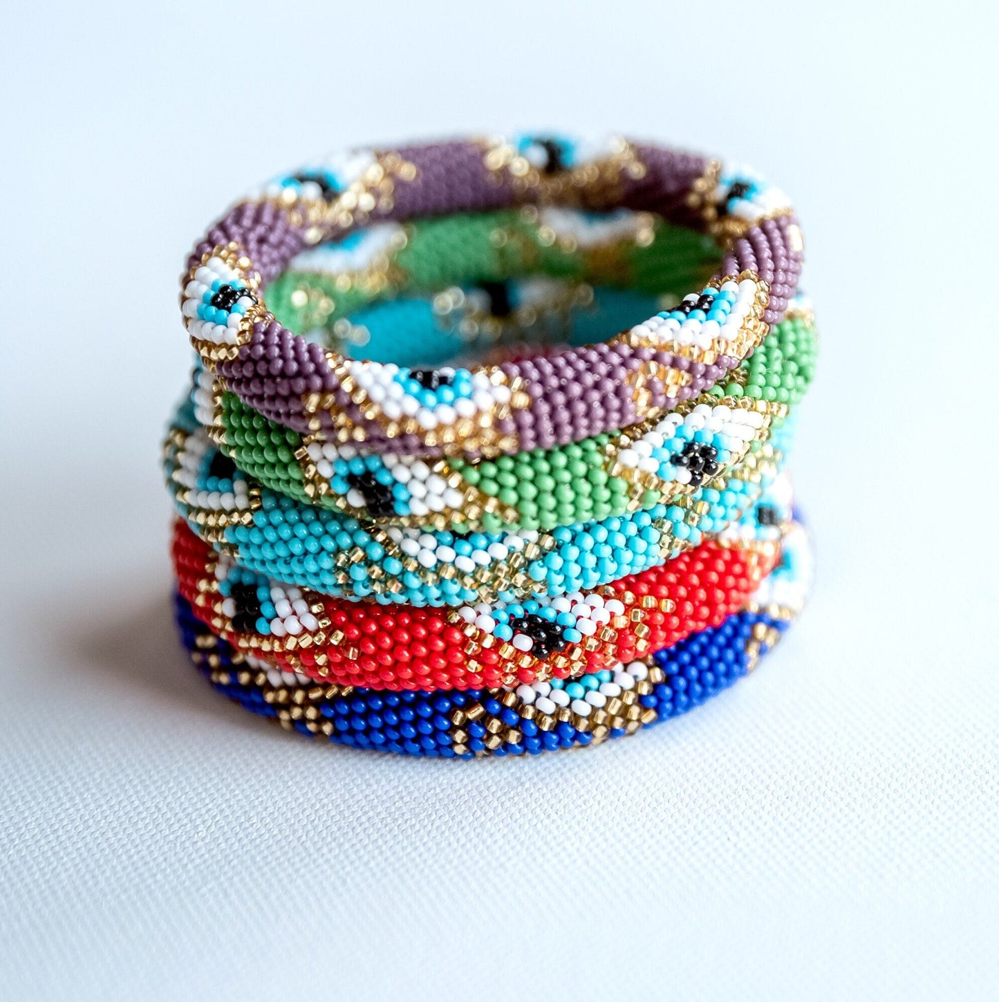 Evil Eye Beaded Bracelet - Hemsin Atelier