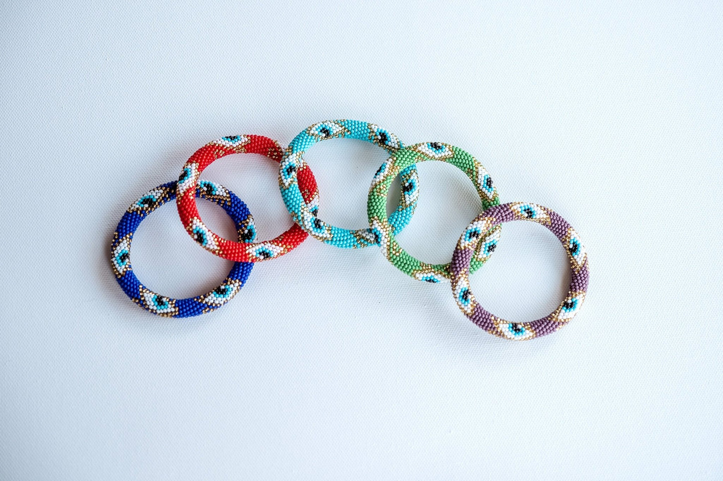 Evil Eye Beaded Bracelet - Hemsin Atelier
