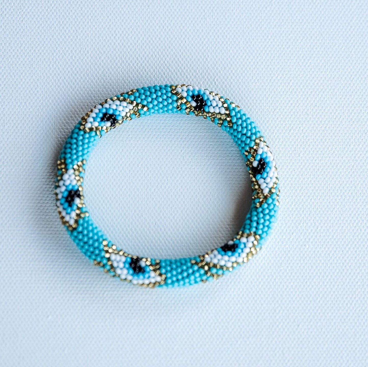 Evil Eye Beaded Bracelet - Hemsin Atelier