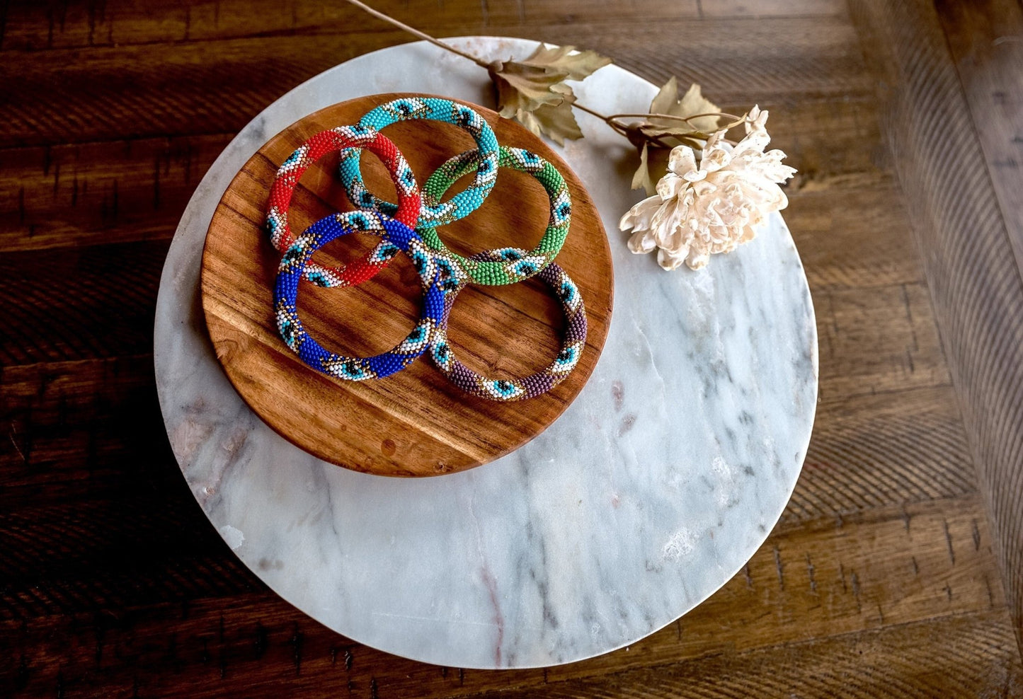 Evil Eye Beaded Bracelet - Hemsin Atelier