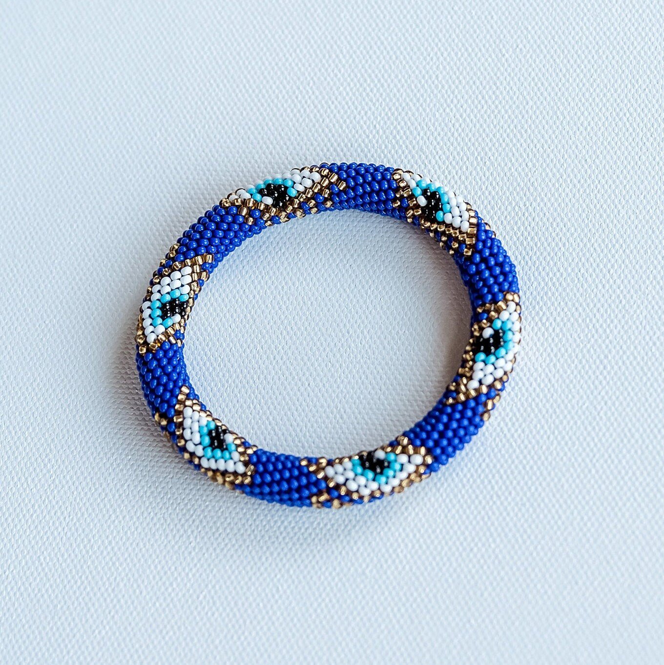Evil Eye Beaded Bracelet - Hemsin Atelier