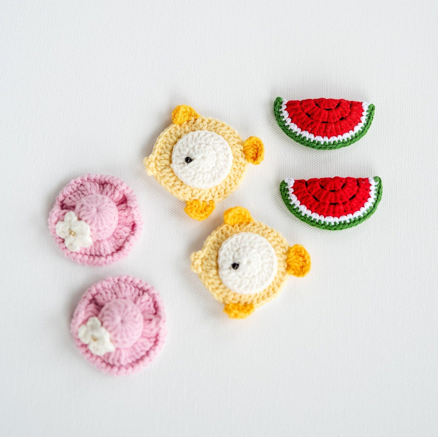 Fish, Watermelon and Hat Hair Clips - Hemsin Atelier