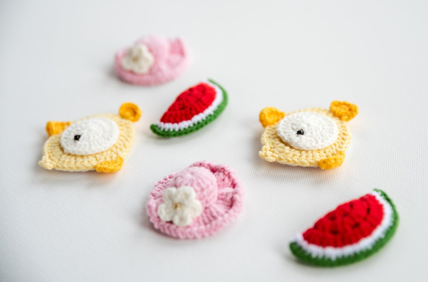 Fish, Watermelon and Hat Hair Clips - Hemsin Atelier