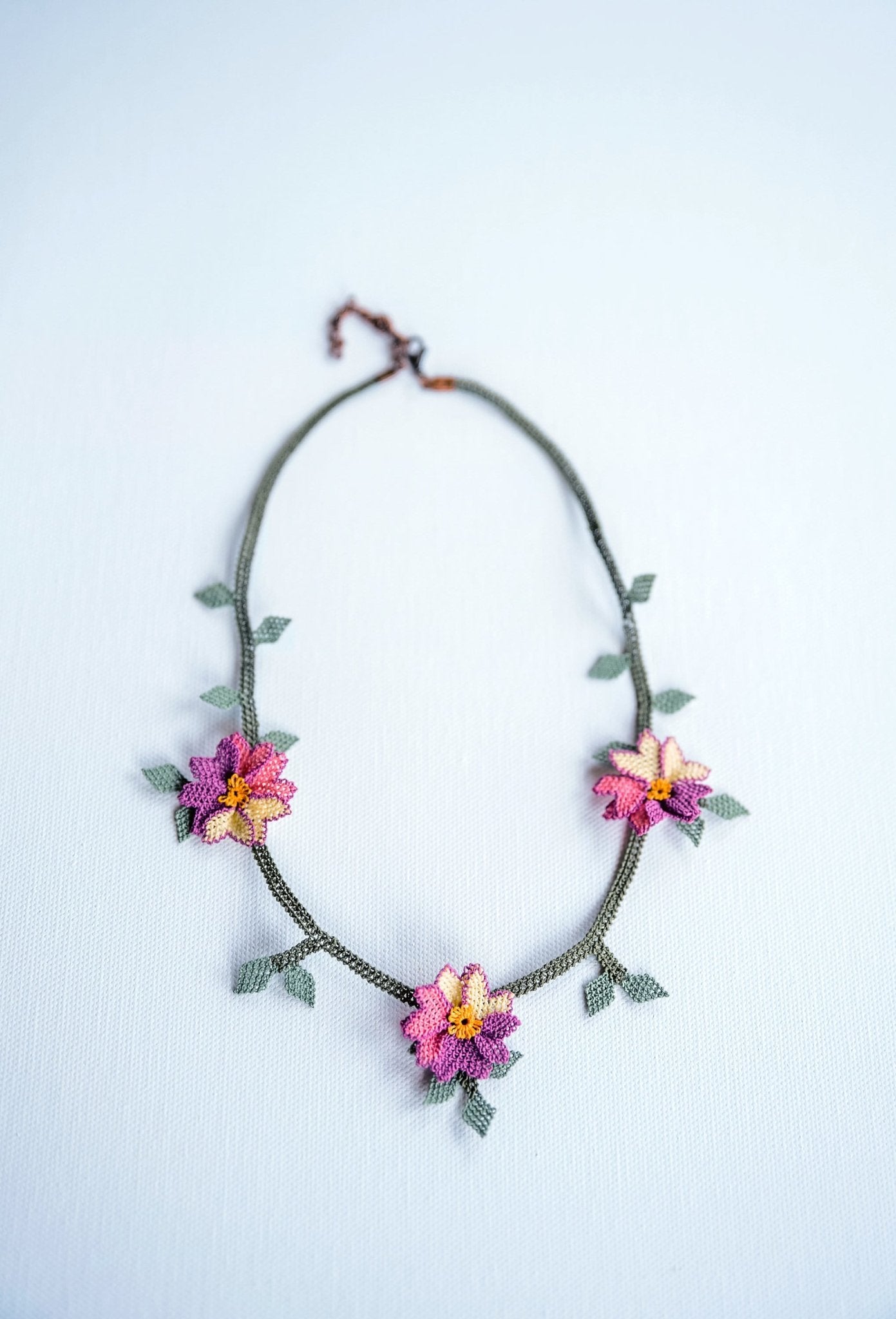 Floral Crochet Necklace - Hemsin Atelier