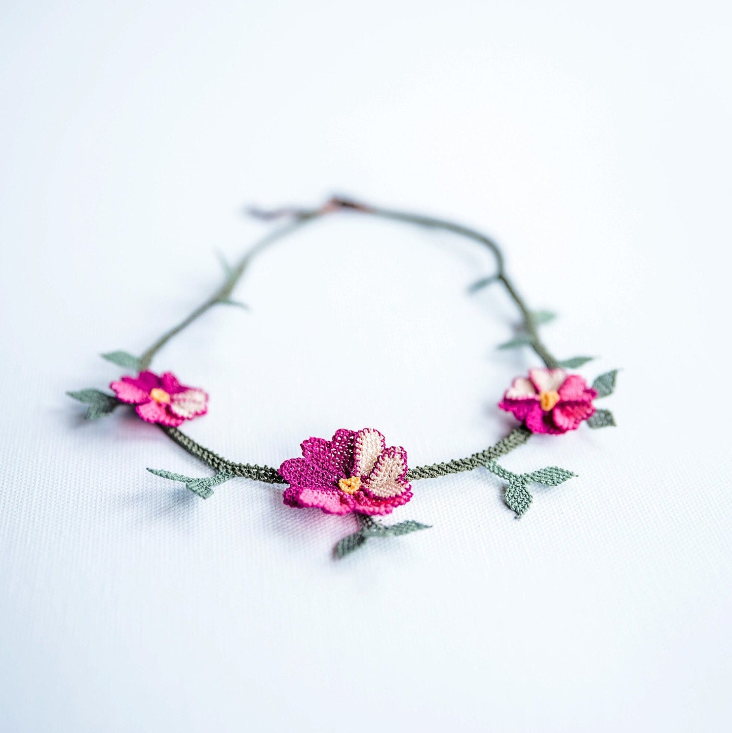 Floral Crochet Necklace - Hemsin Atelier
