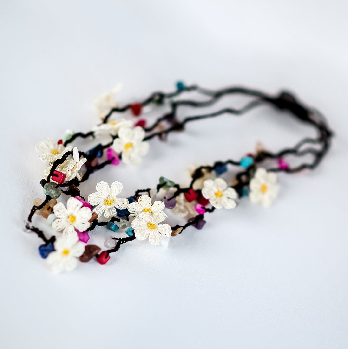 Floral Crochet Necklace - Hemsin Atelier