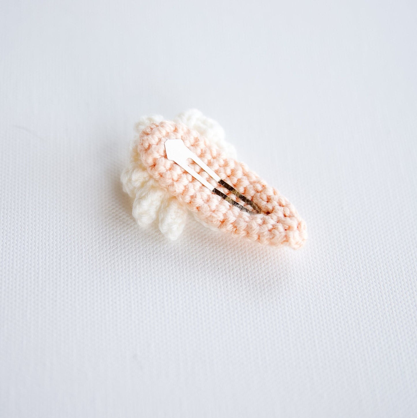 Floral Hair Clip Flower Hair Clip Floral Hair Snap Floral Hair Barrette Colorful Crochet Hair Clip Cute Hair Accessories Unique Toddler Gift - Hemsin Atelier