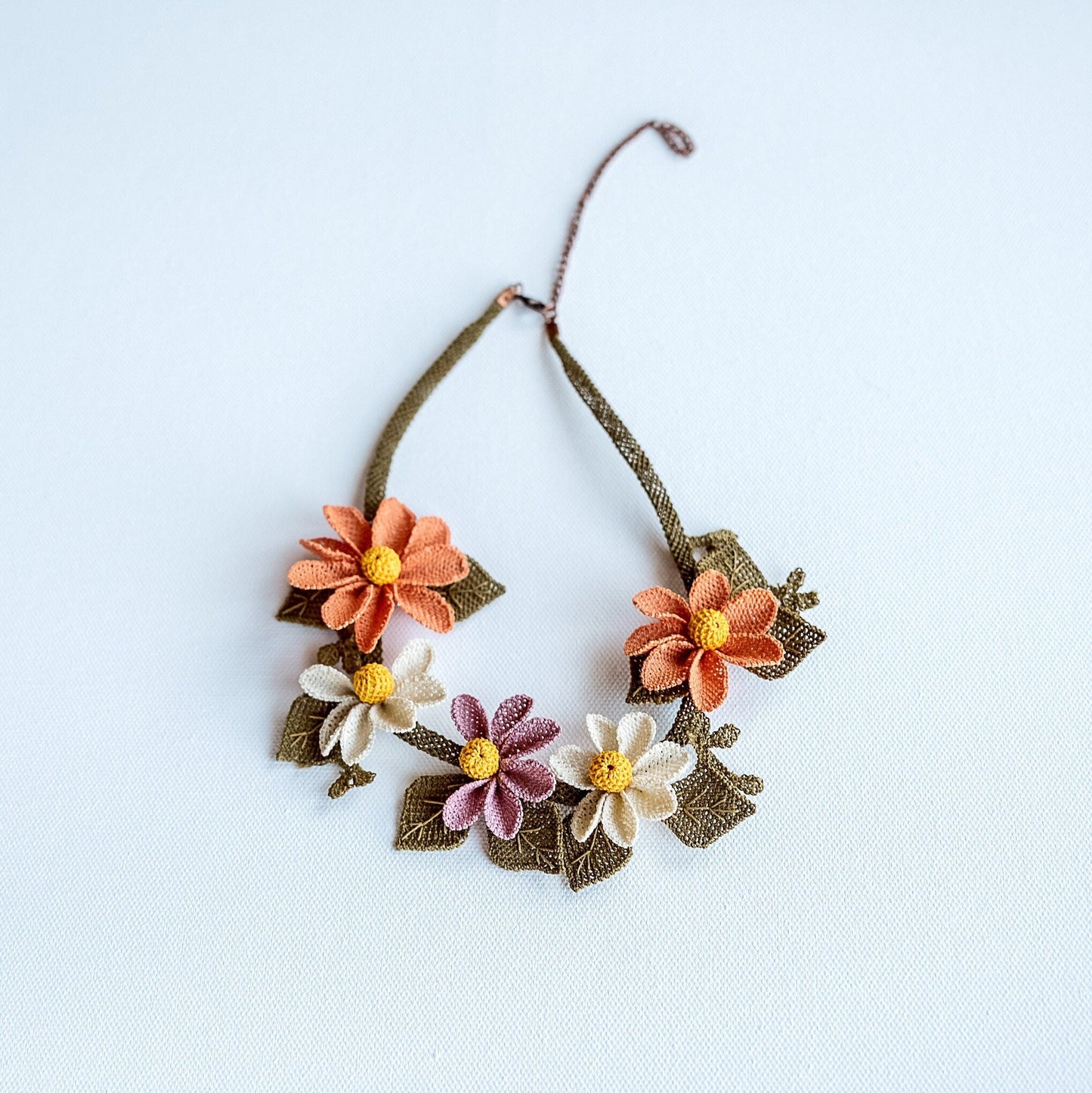 Floral Statement Necklace - Hemsin Atelier
