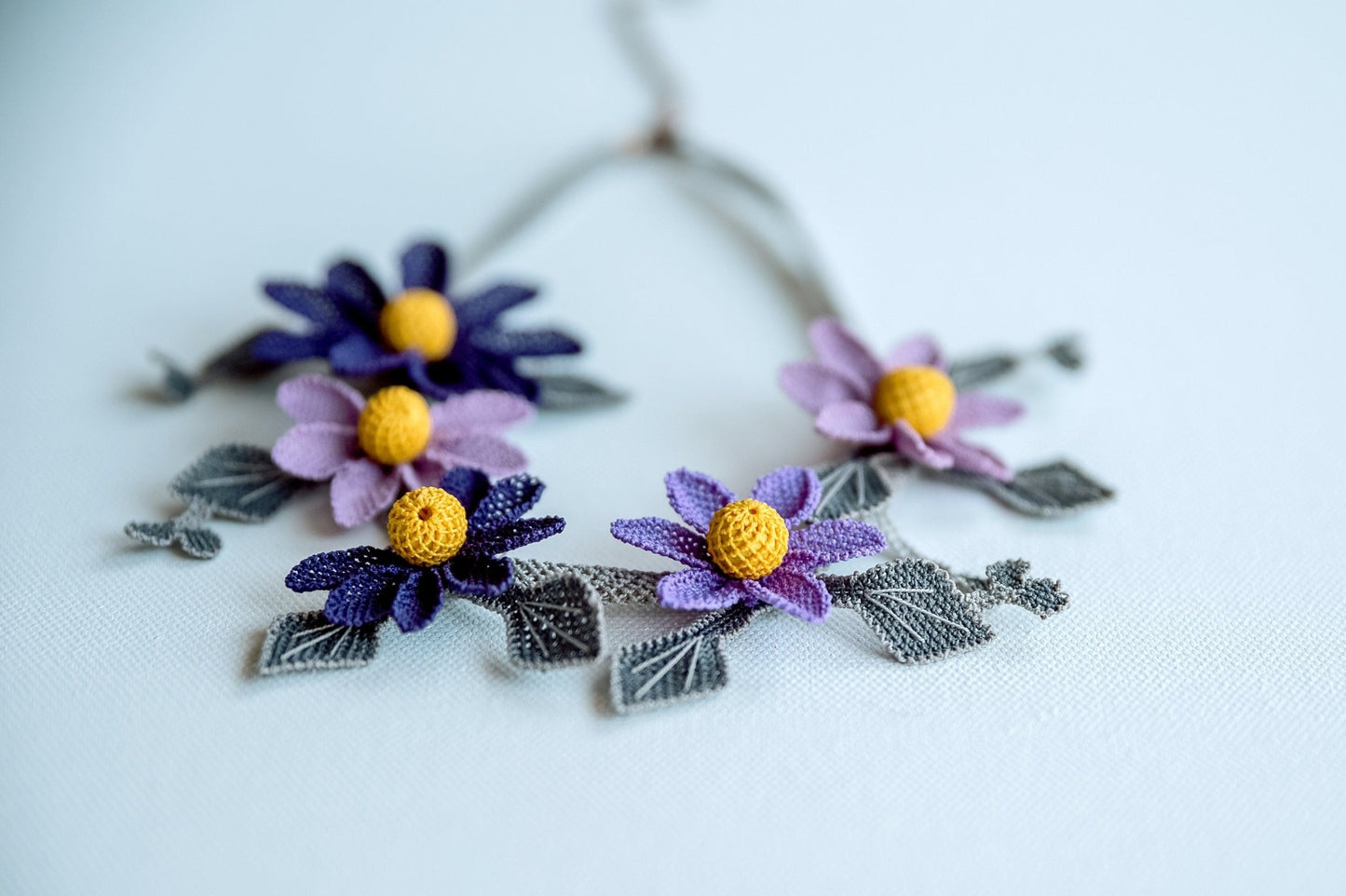 Floral Statement Necklace - Hemsin Atelier